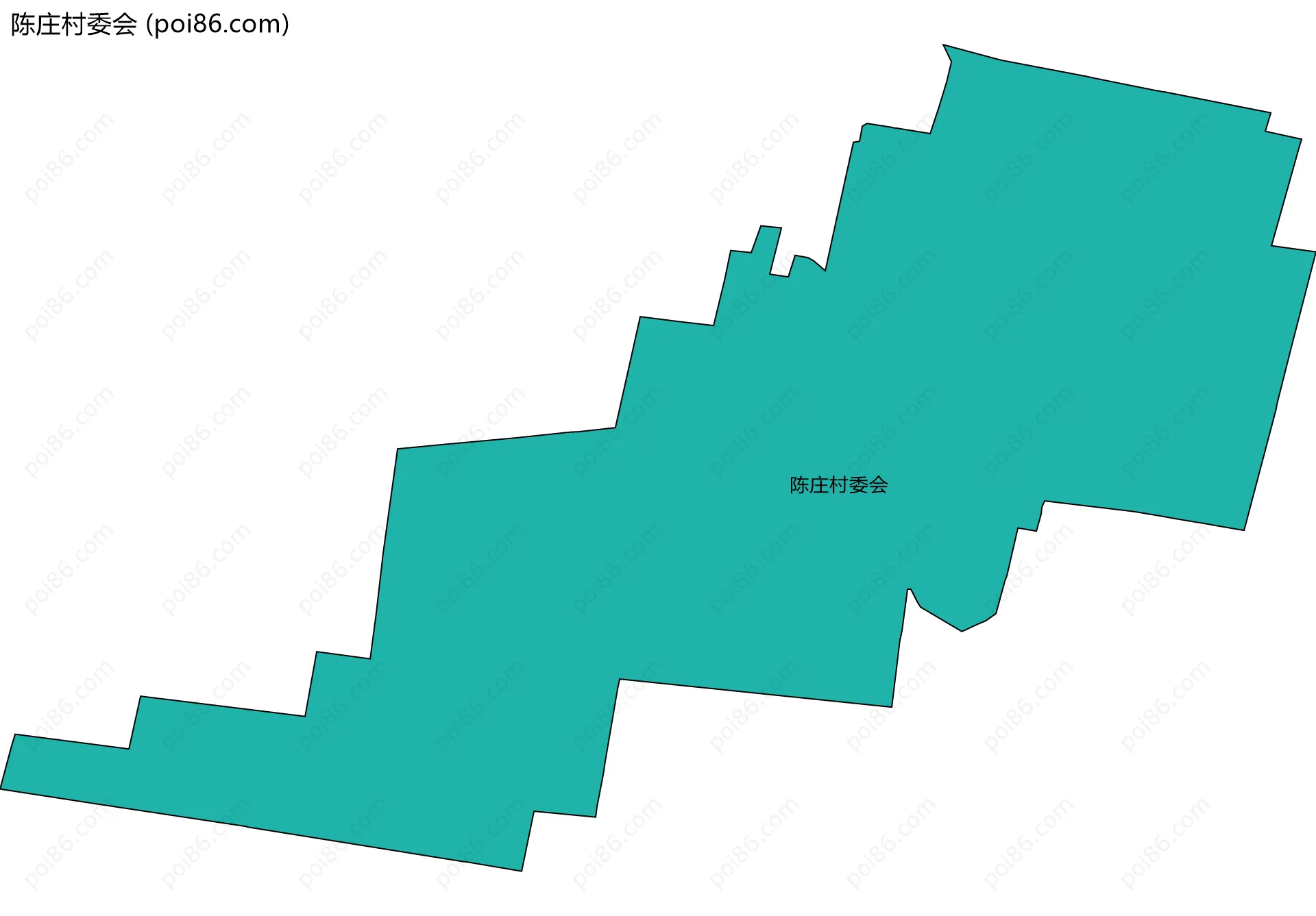 陈庄村委会边界地图