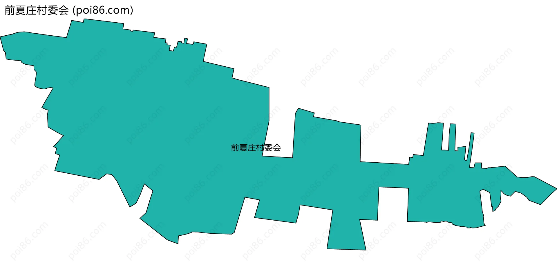 前夏庄村委会边界地图