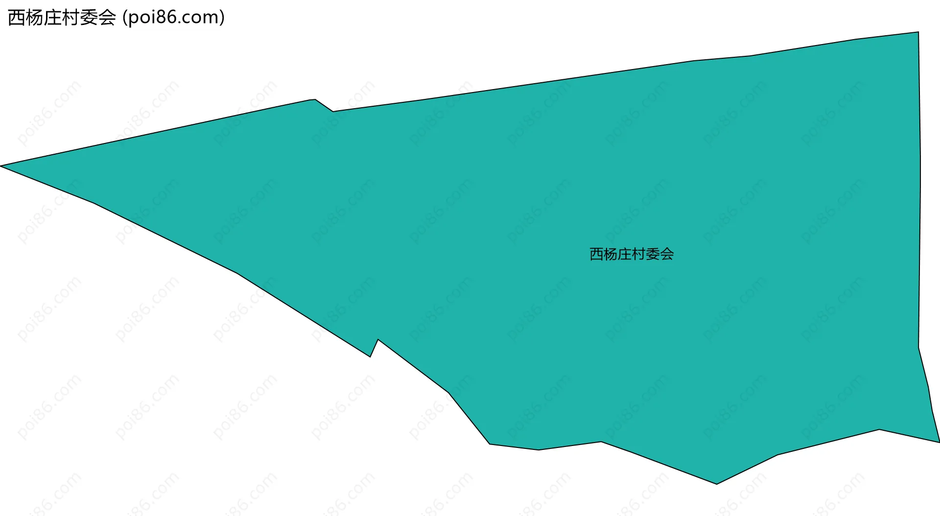 西杨庄村委会边界地图
