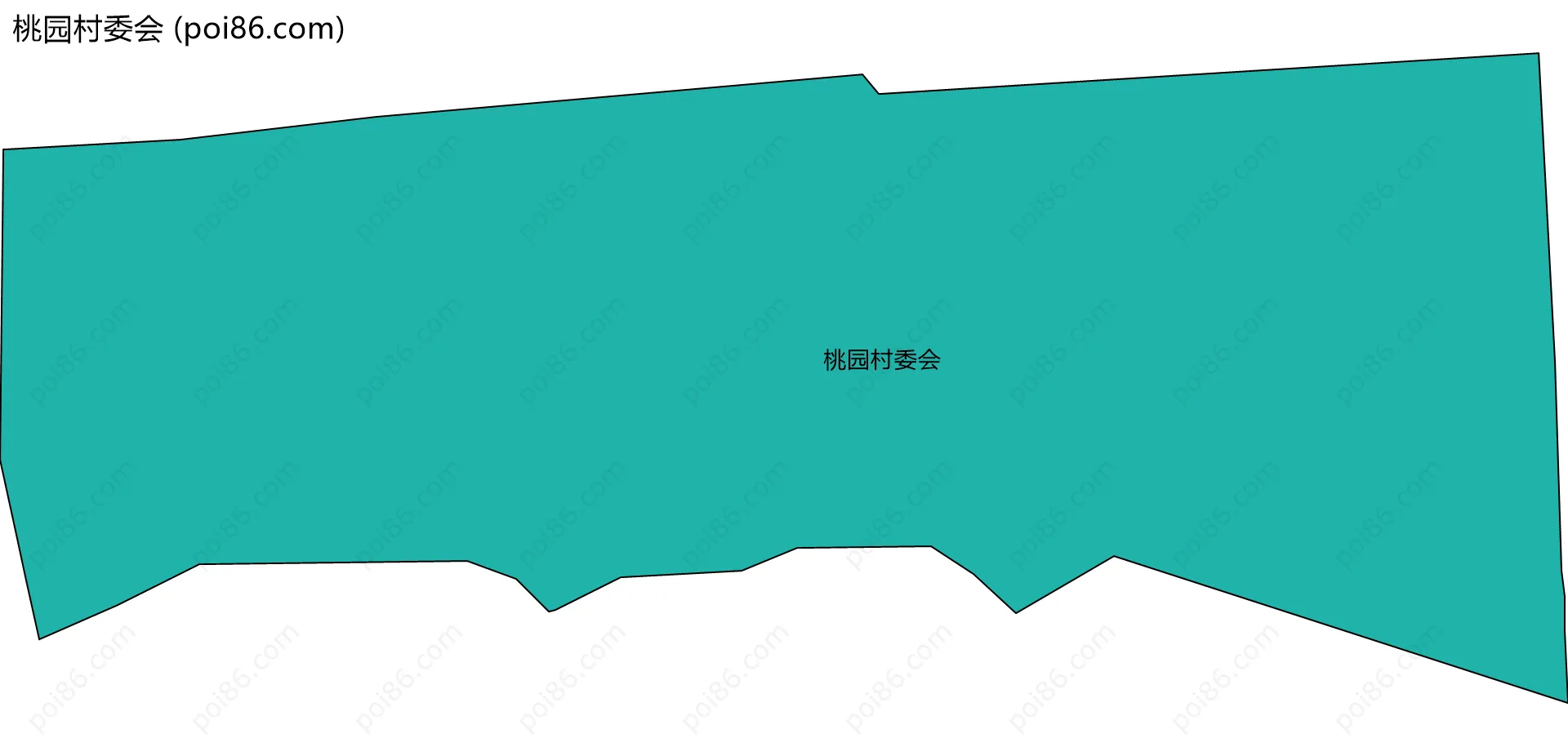 桃园村委会边界地图