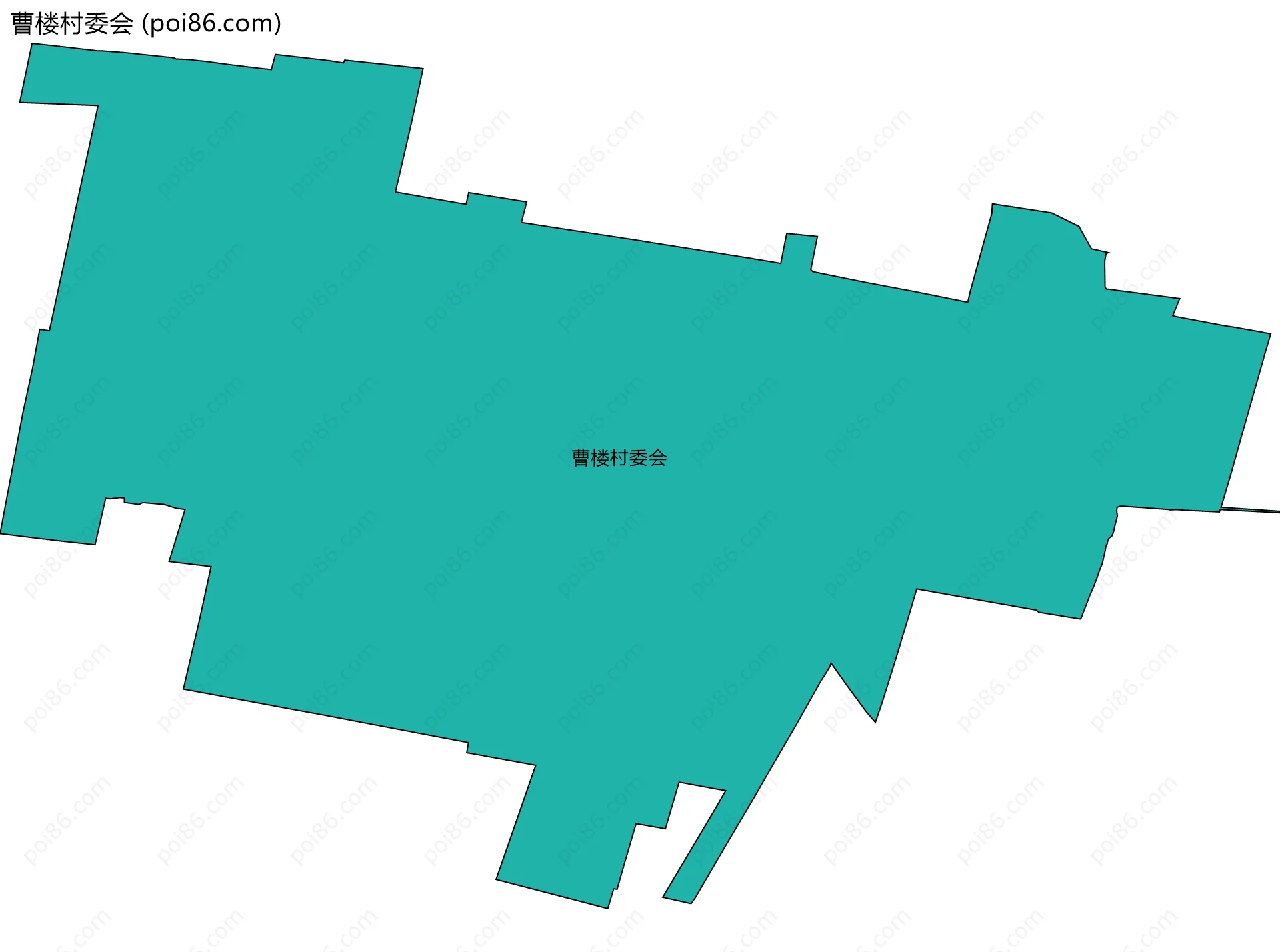 曹楼村委会边界地图