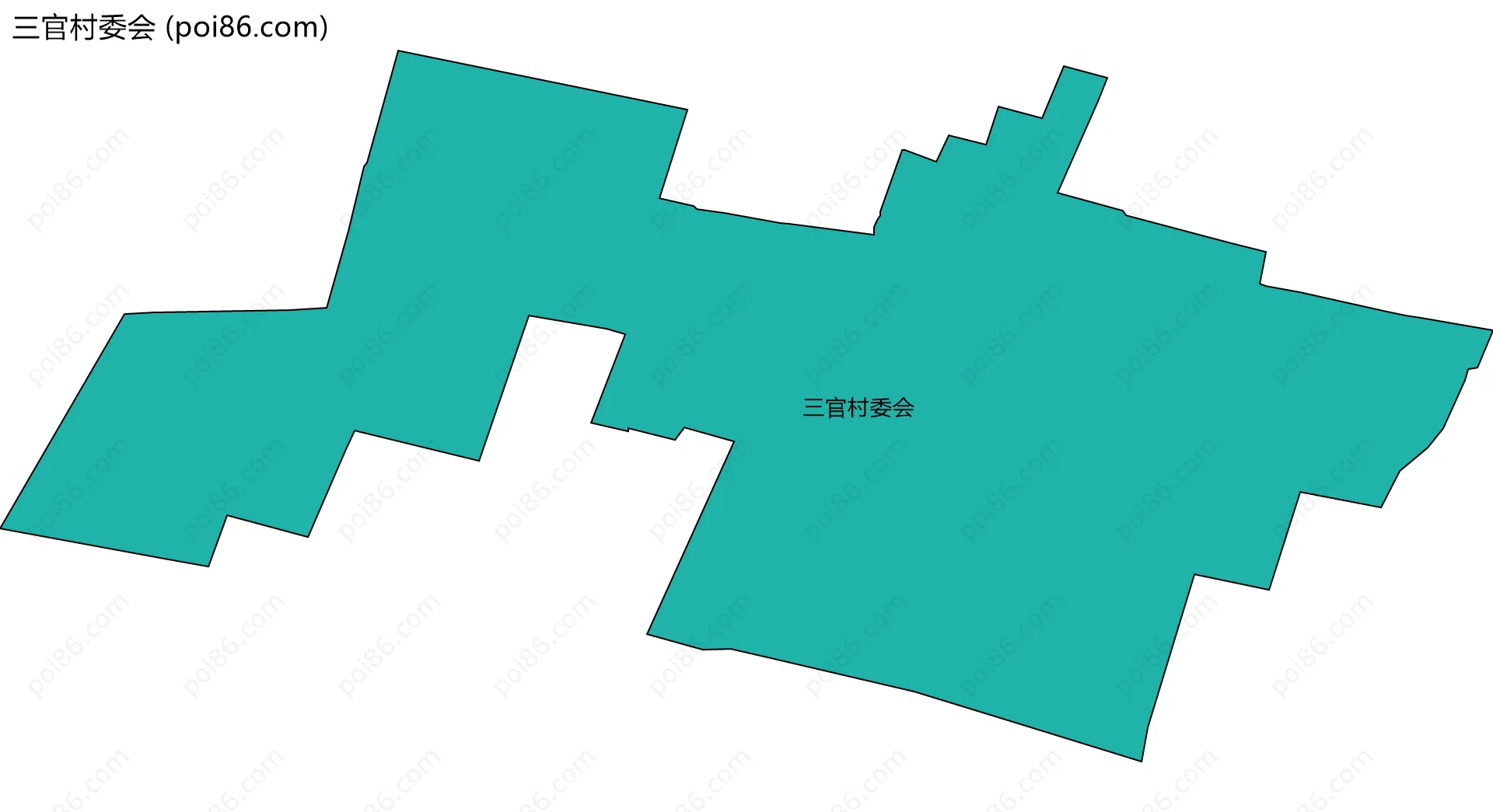 三官村委会边界地图