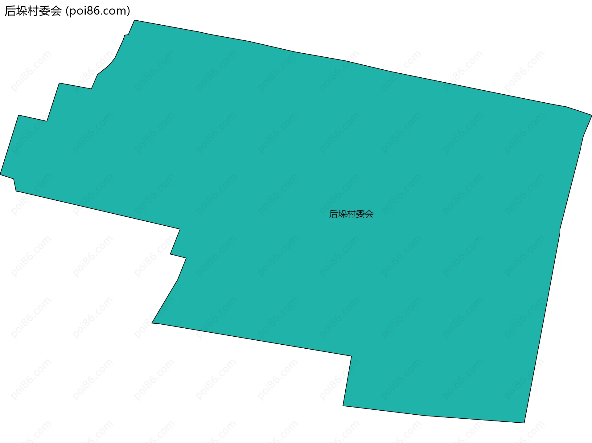 后垛村委会边界地图
