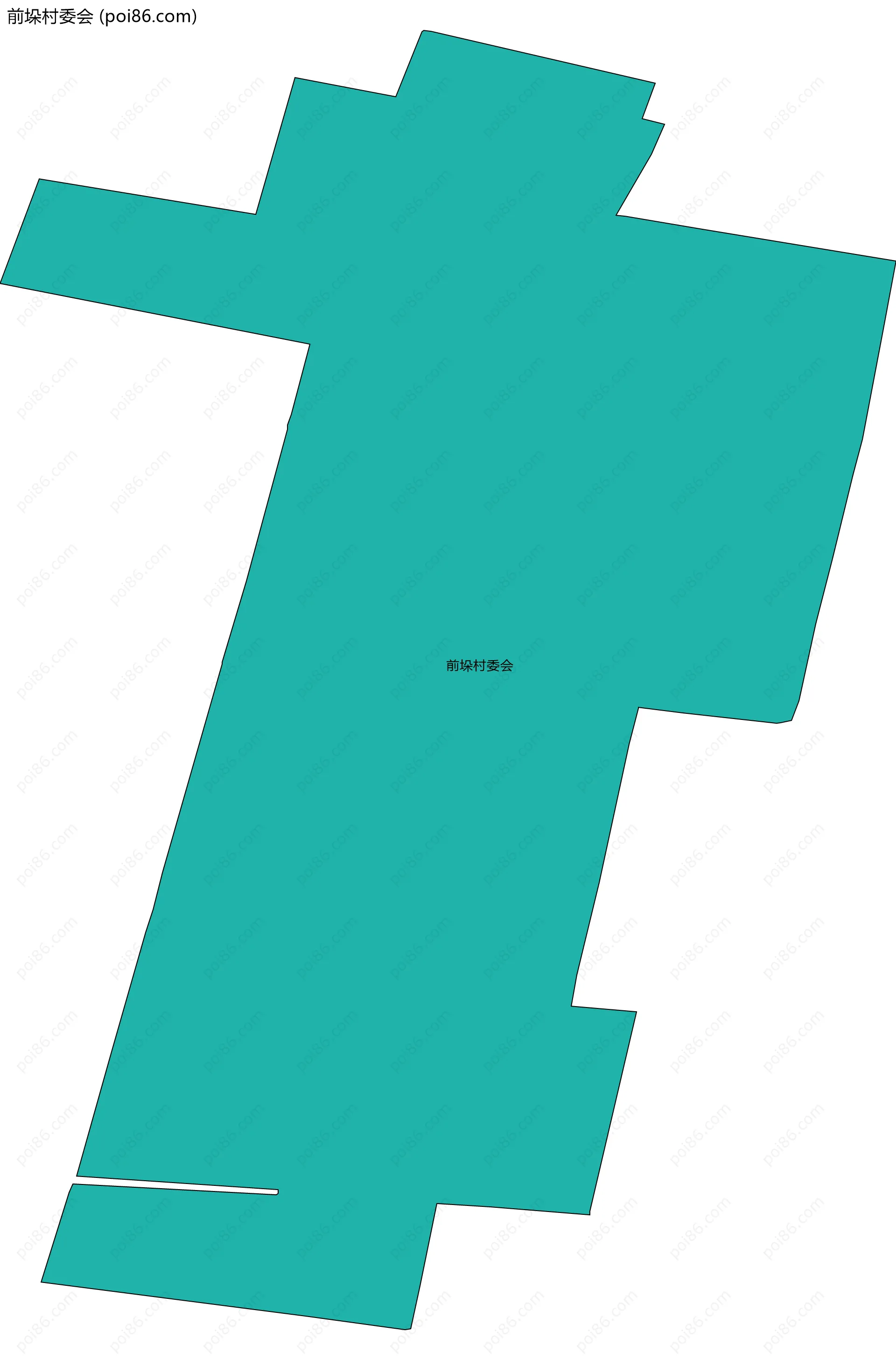 前垛村委会边界地图