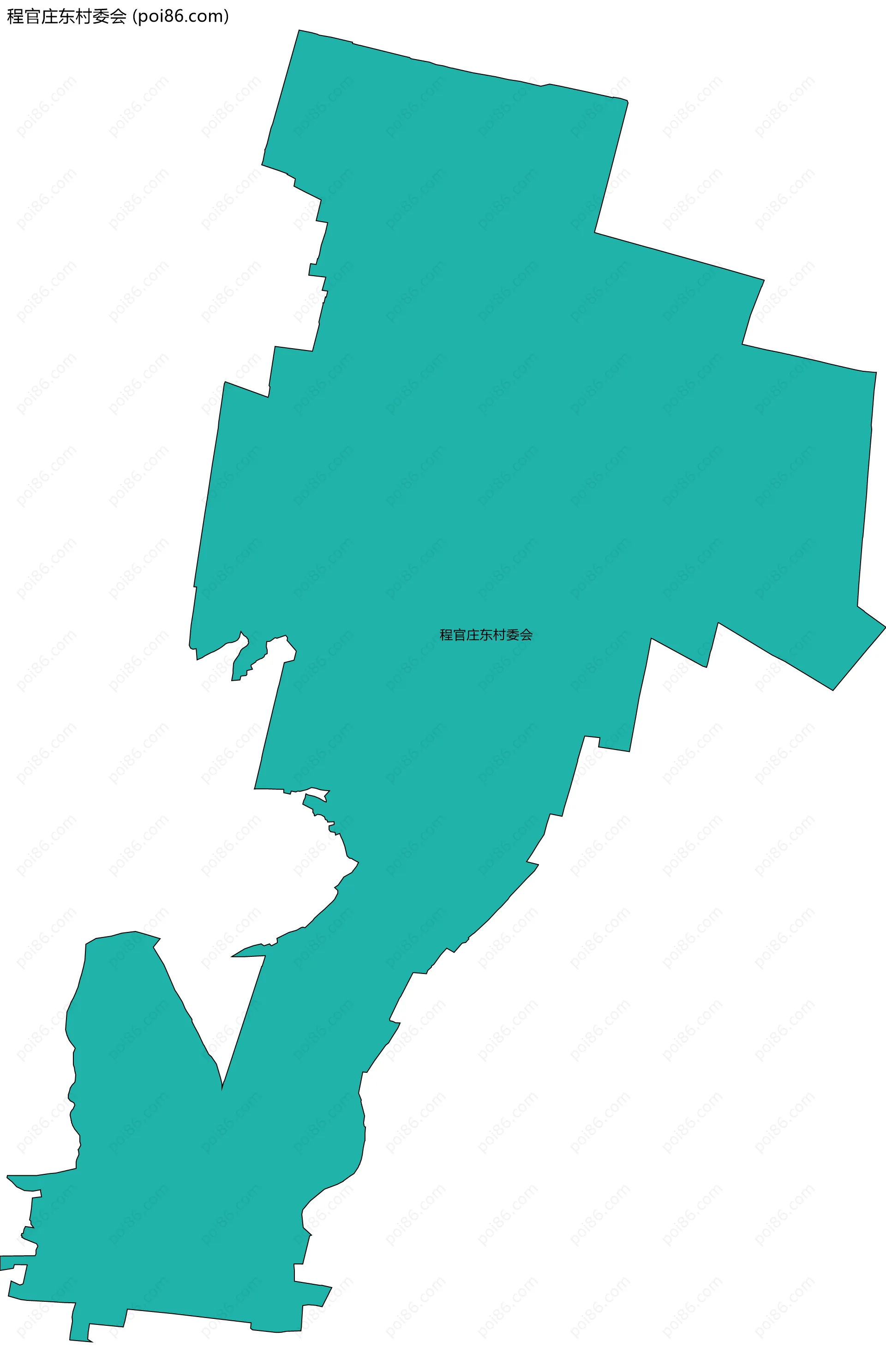 程官庄东村委会边界地图