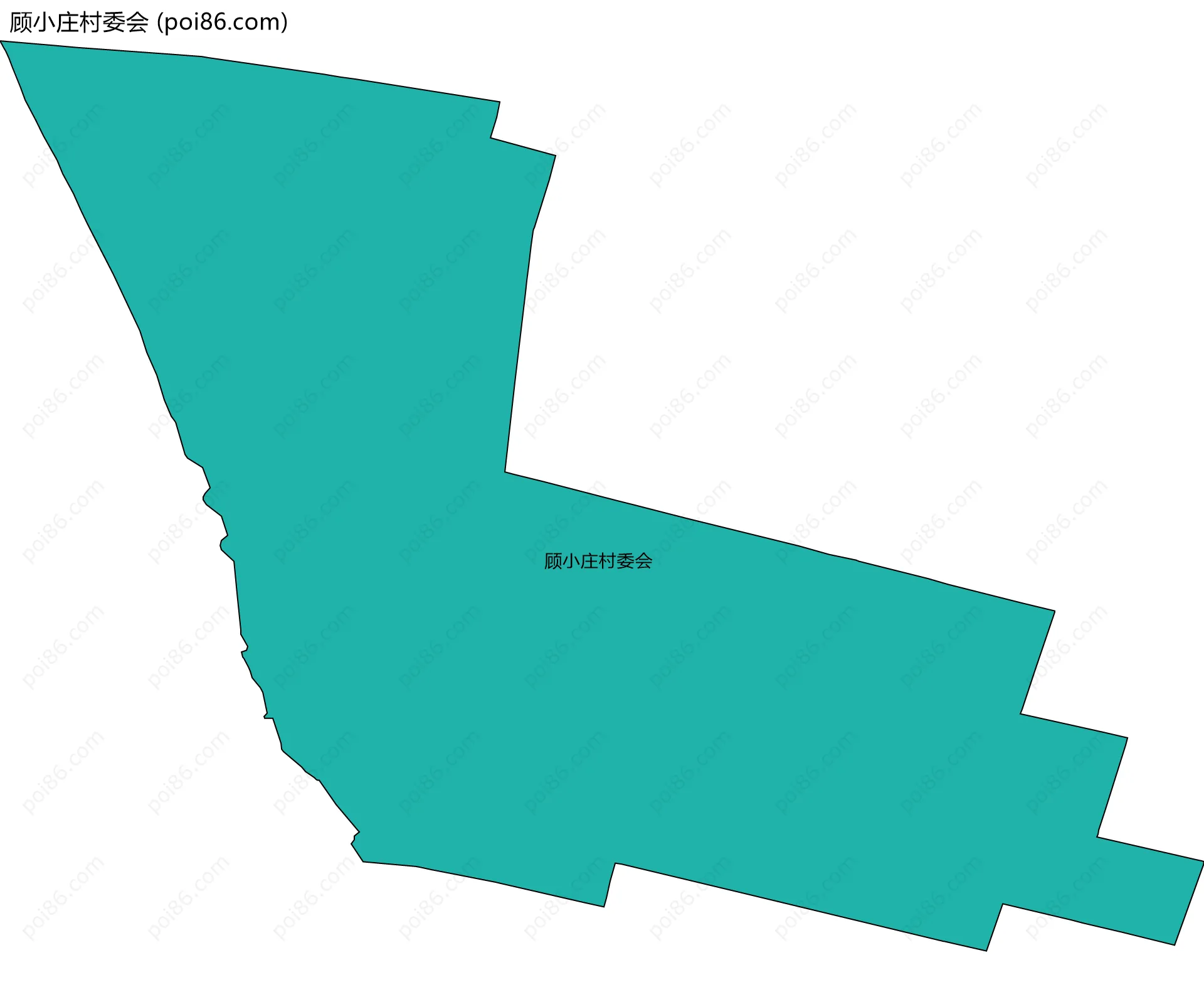 顾小庄村委会边界地图