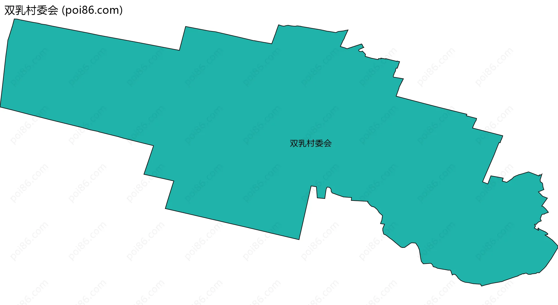 双乳村委会边界地图
