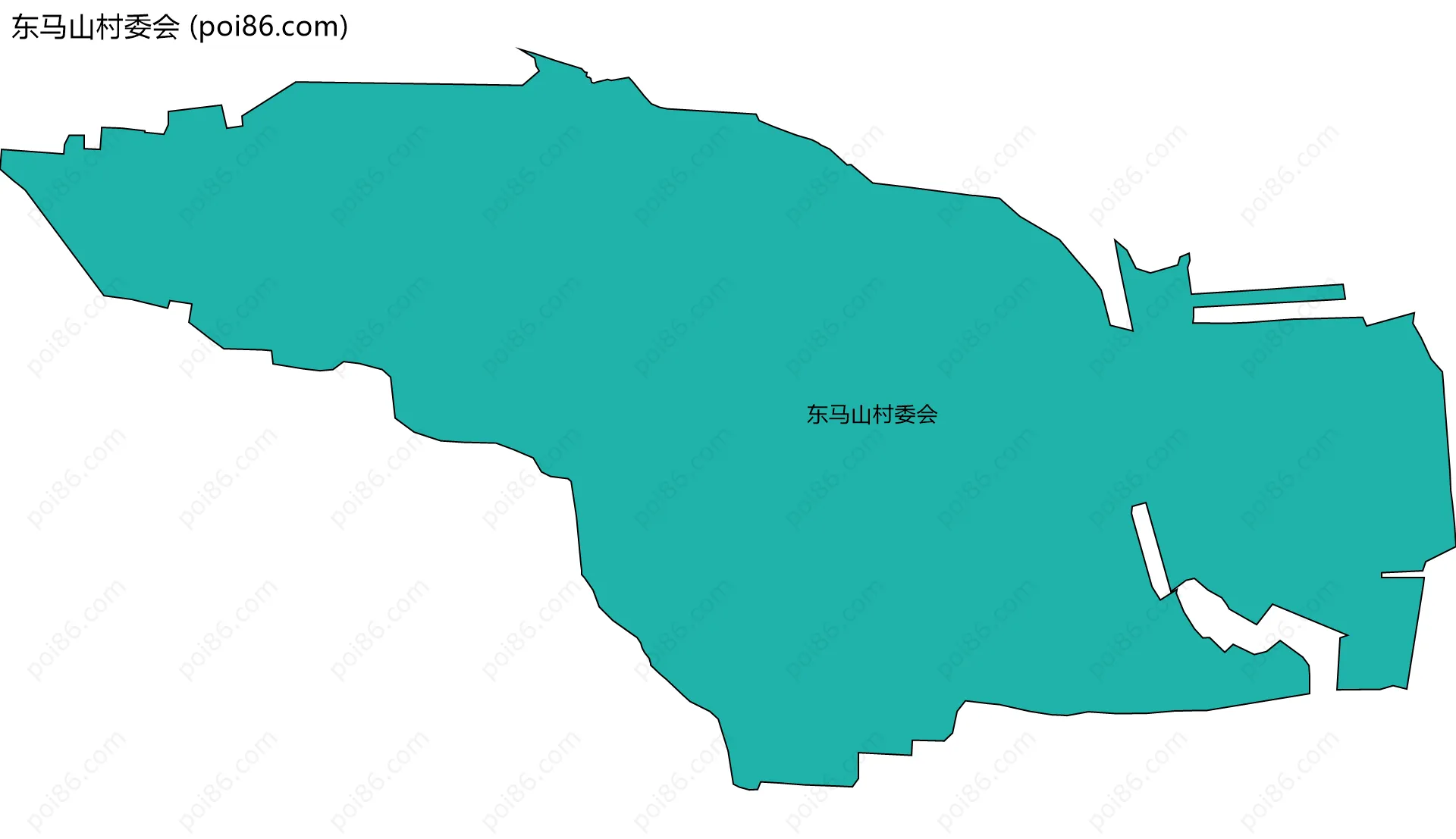 东马山村委会边界地图