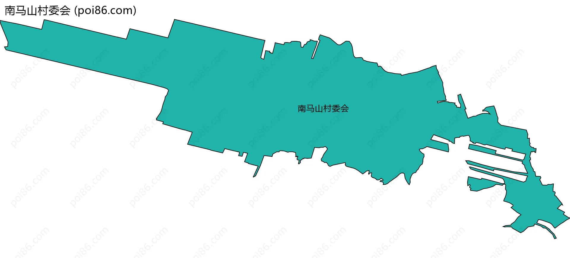 南马山村委会边界地图