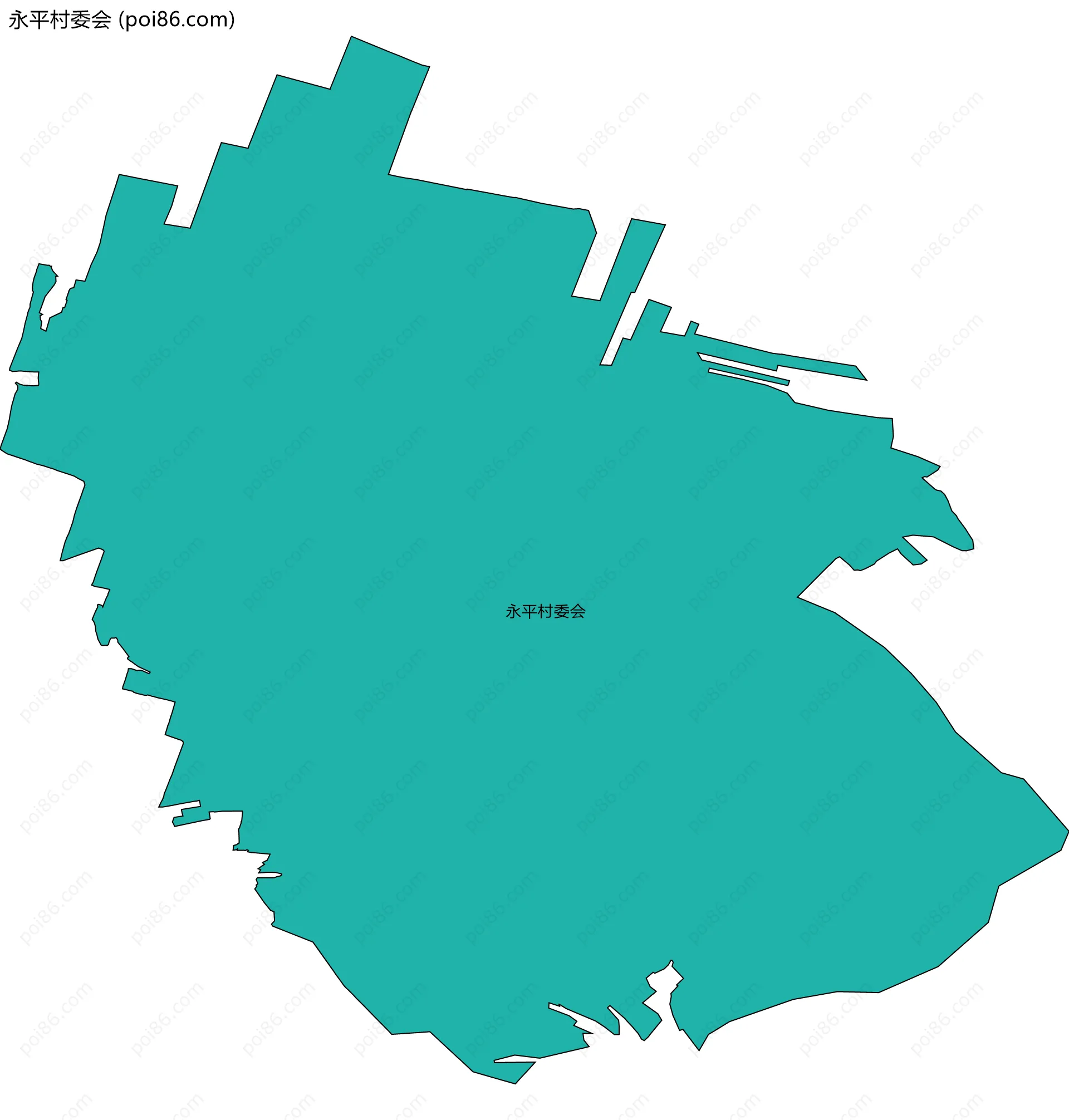 永平村委会边界地图