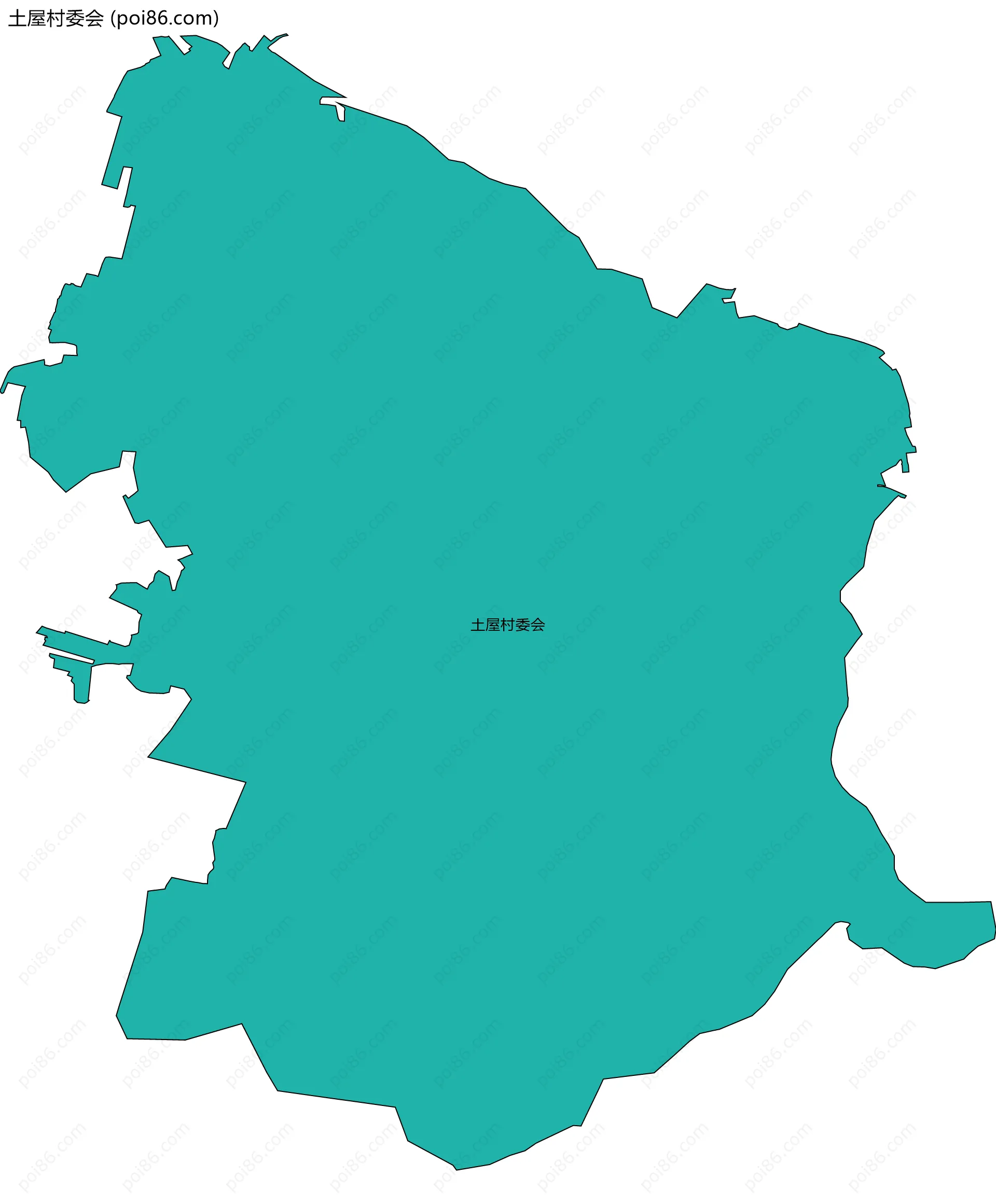 土屋村委会边界地图