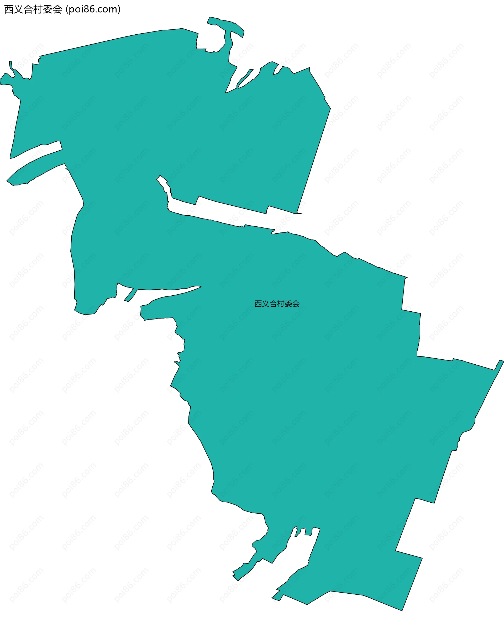 西义合村委会边界地图
