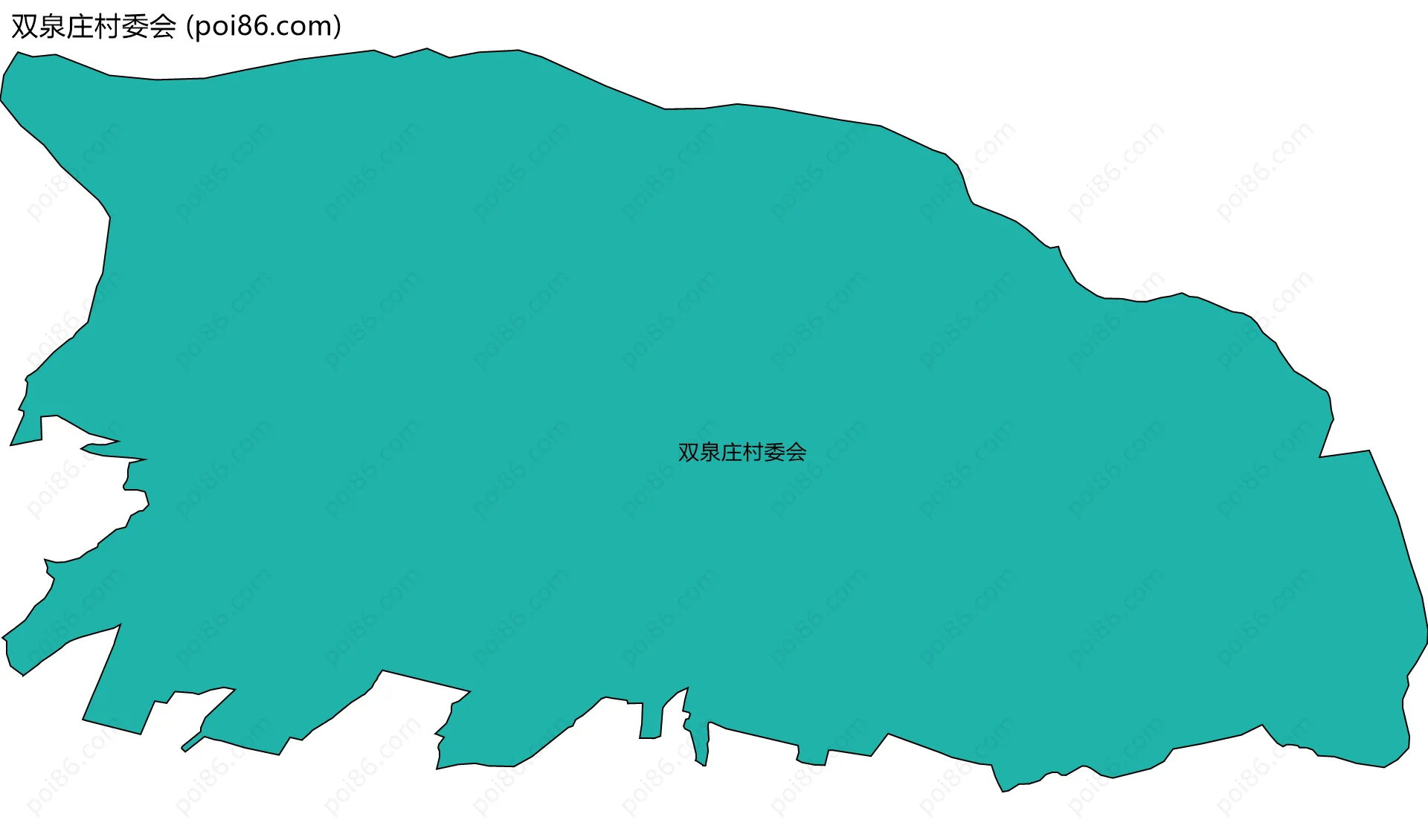 双泉庄村委会边界地图