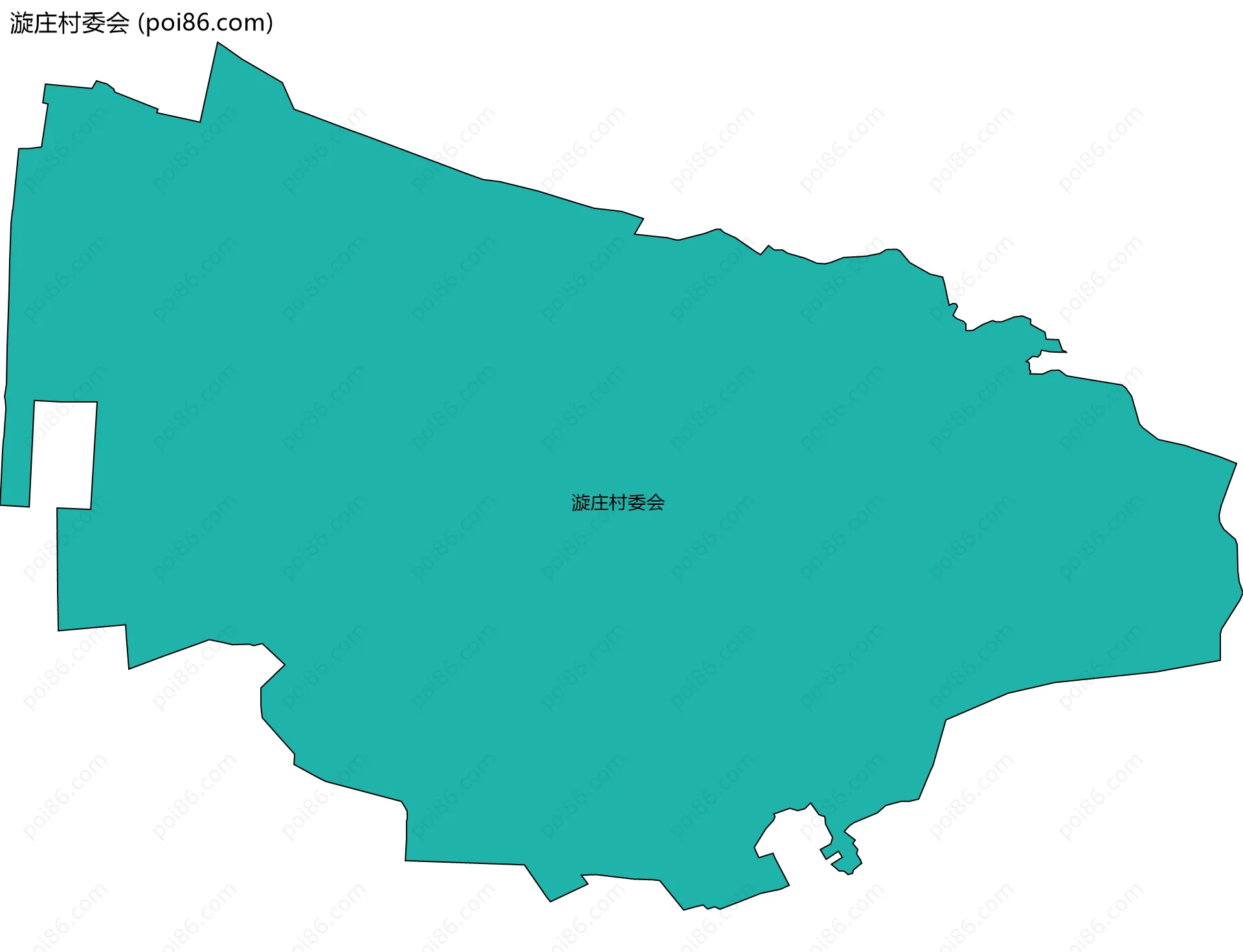 漩庄村委会边界地图