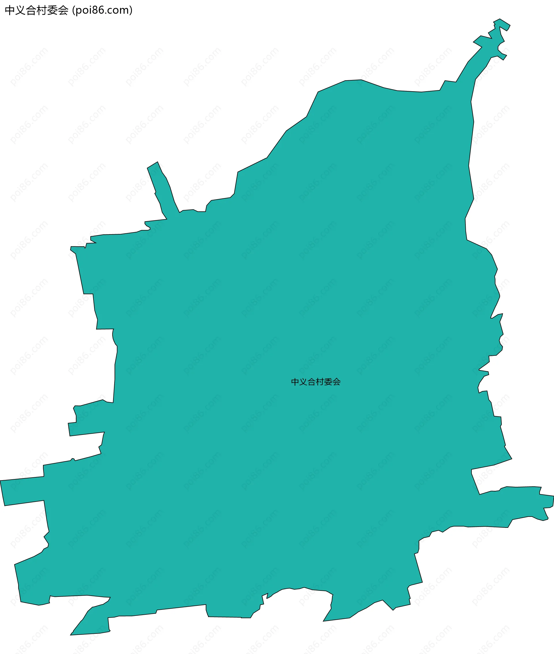 中义合村委会边界地图