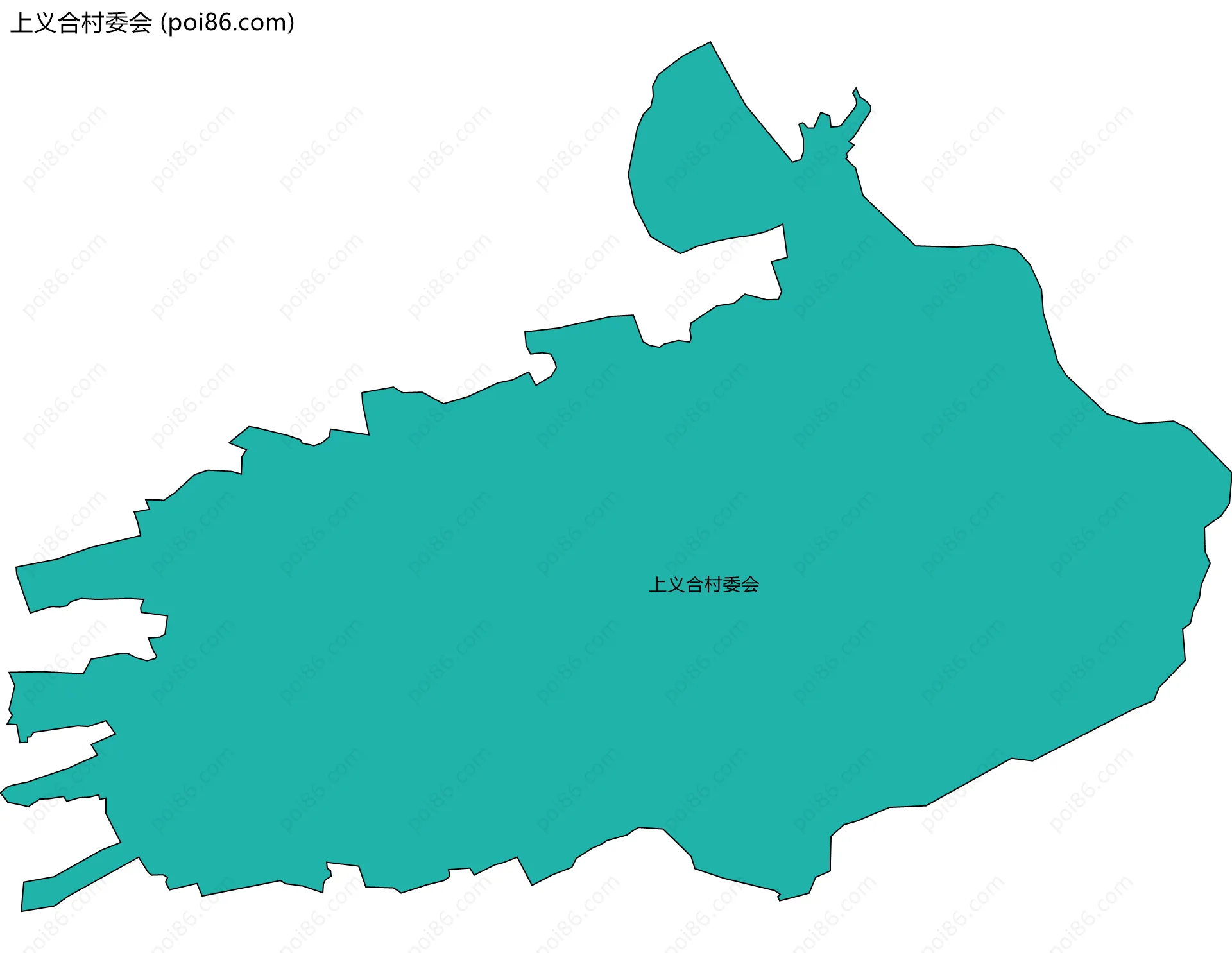 上义合村委会边界地图