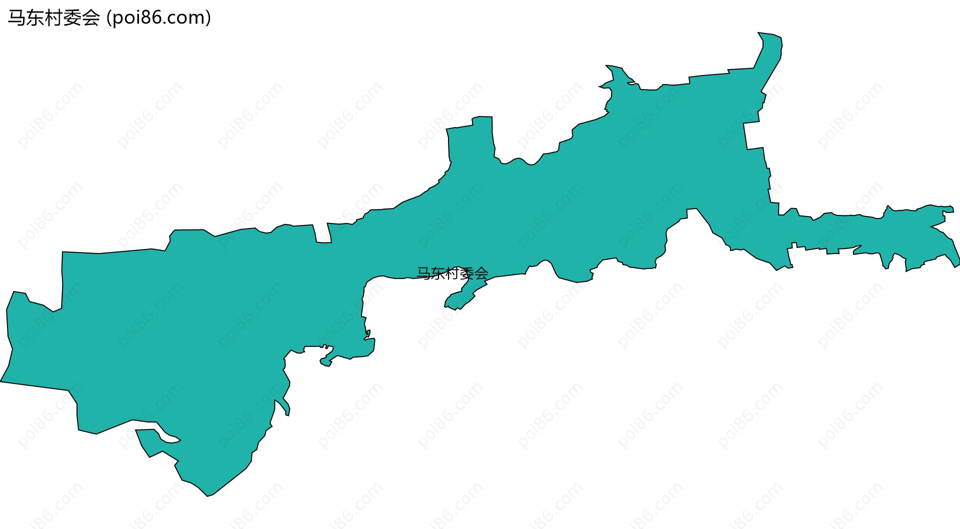 马东村委会边界地图