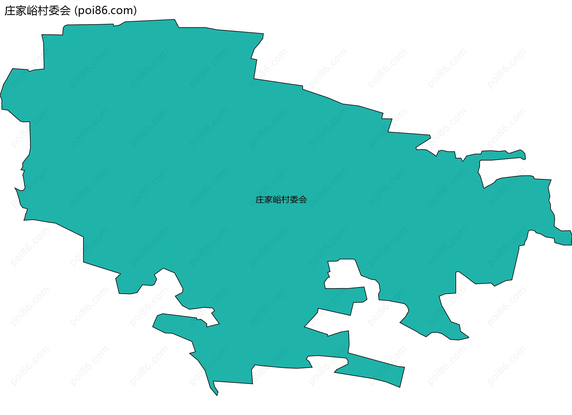 庄家峪村委会边界地图