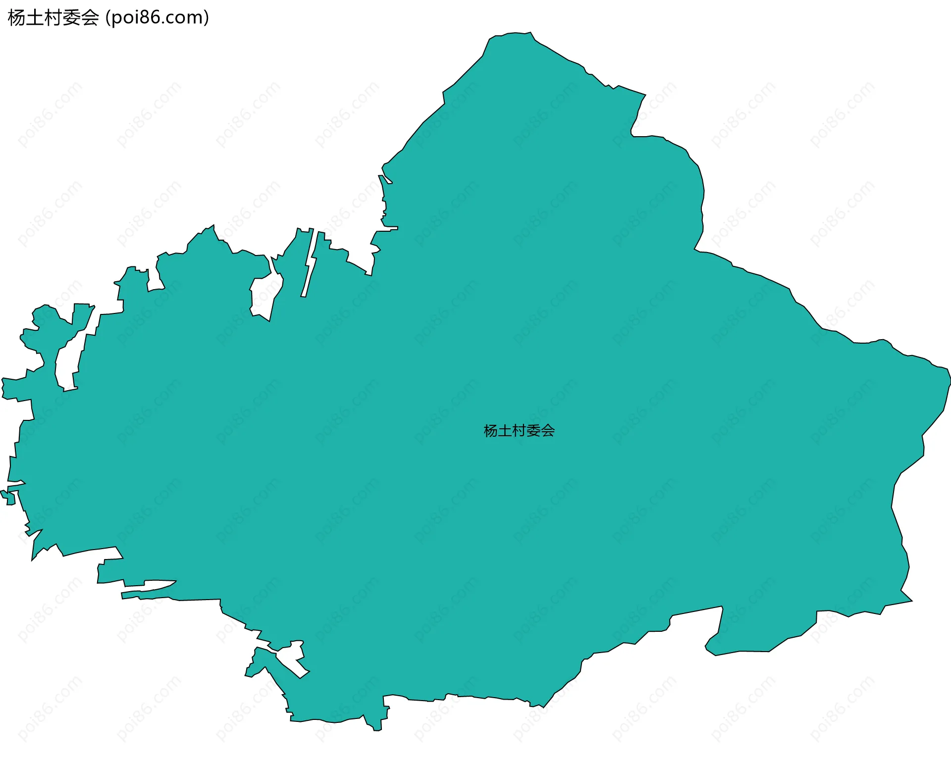 杨土村委会边界地图