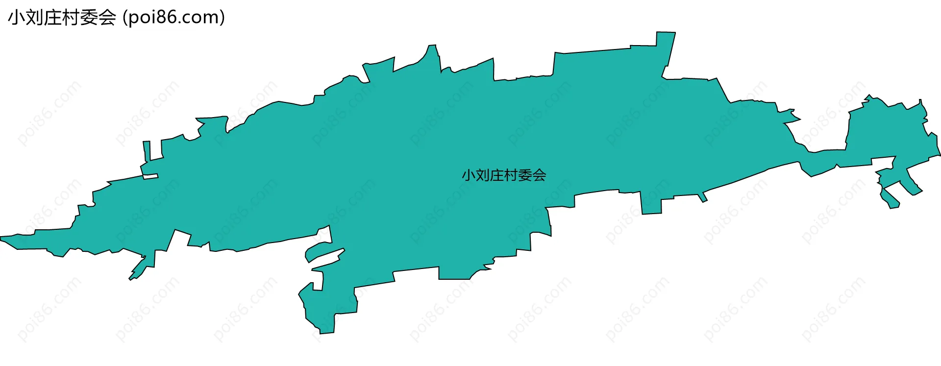 小刘庄村委会边界地图