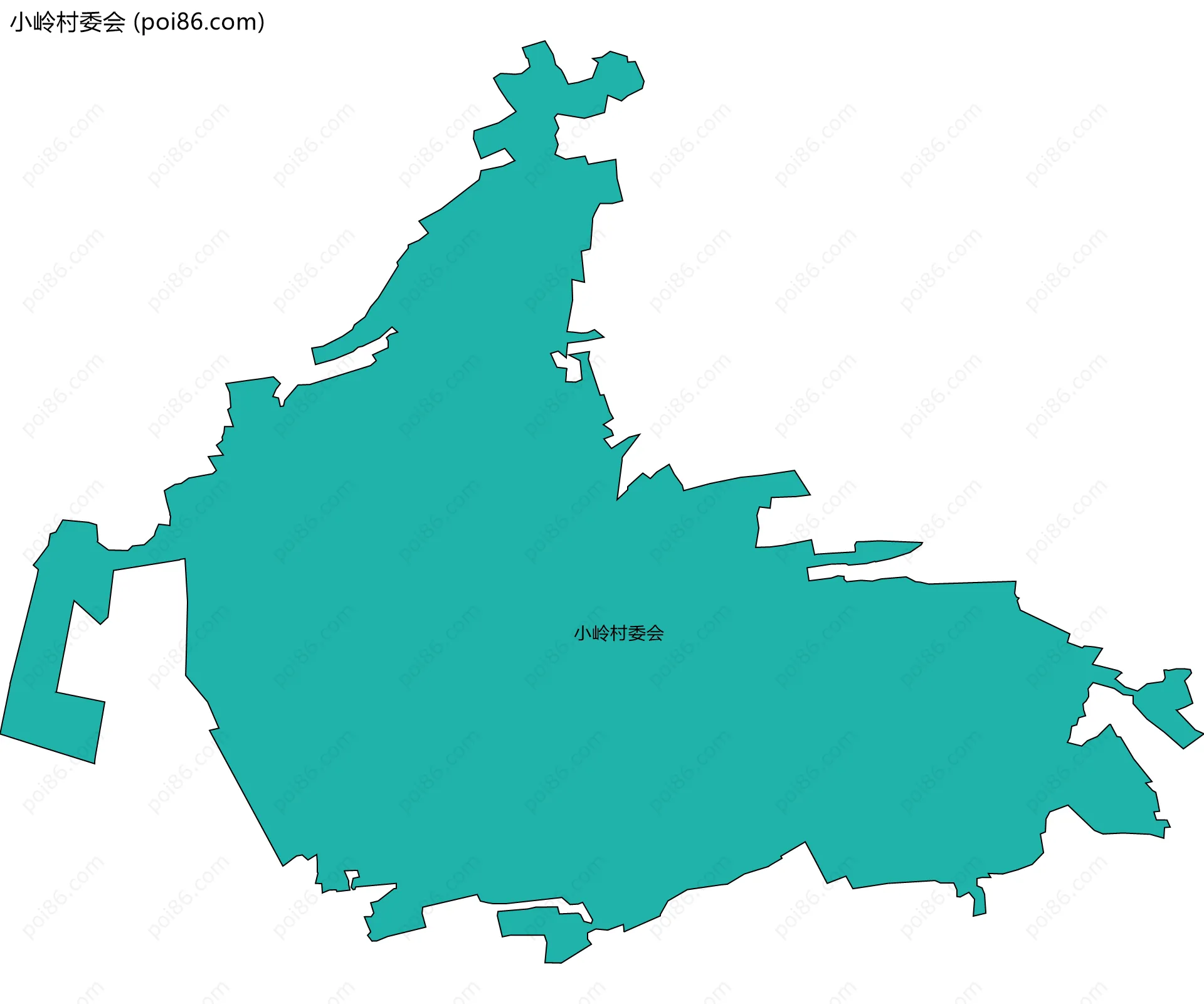 小岭村委会边界地图