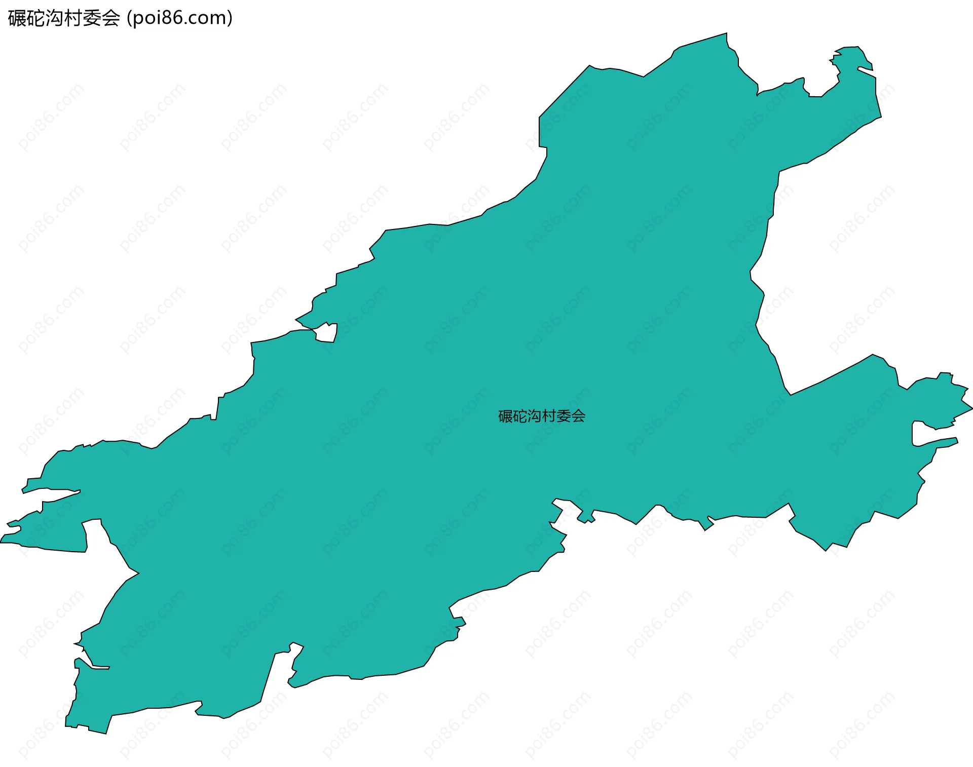 碾砣沟村委会边界地图