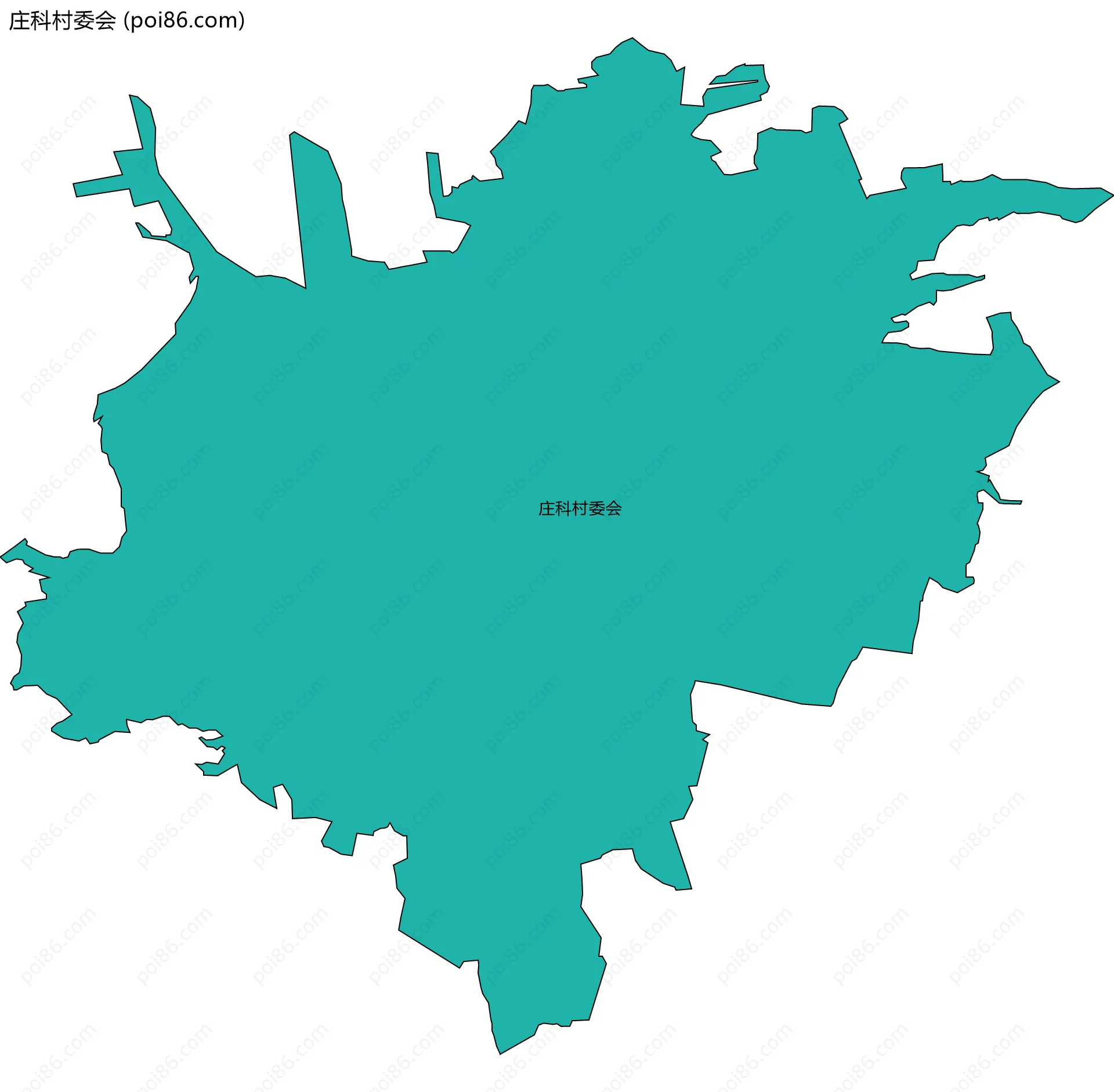 庄科村委会边界地图