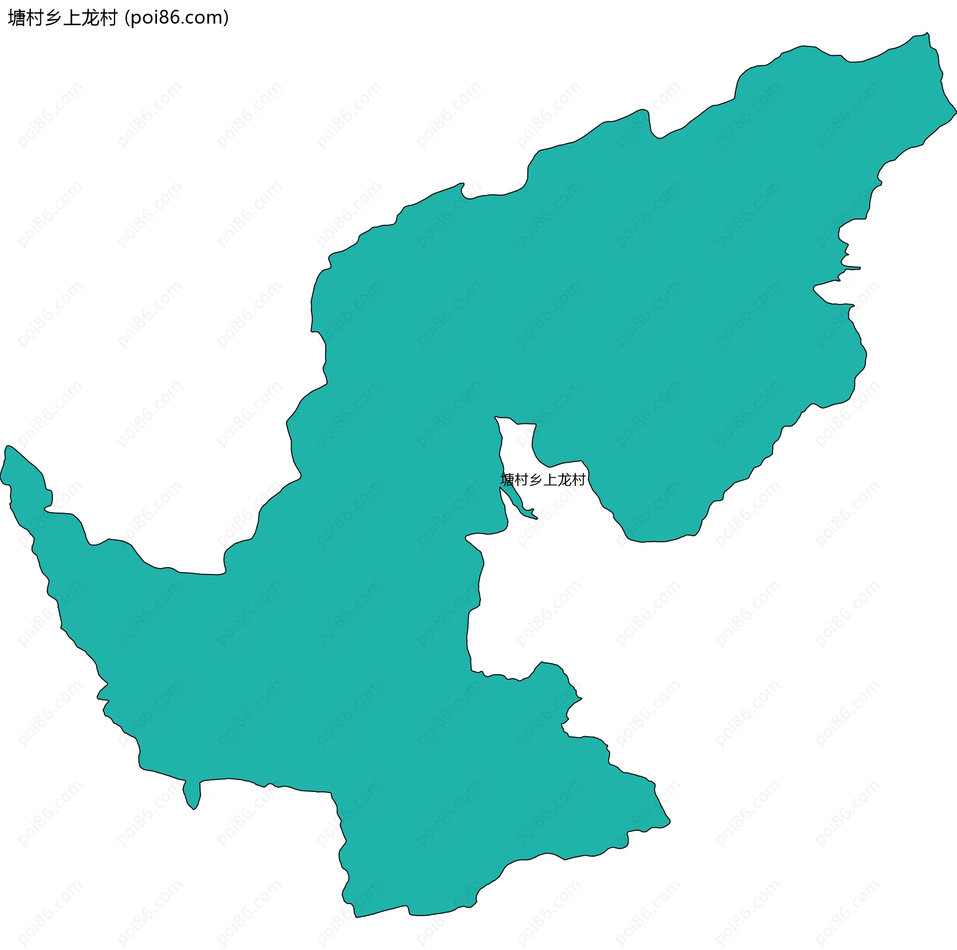 塘村乡上龙村边界地图