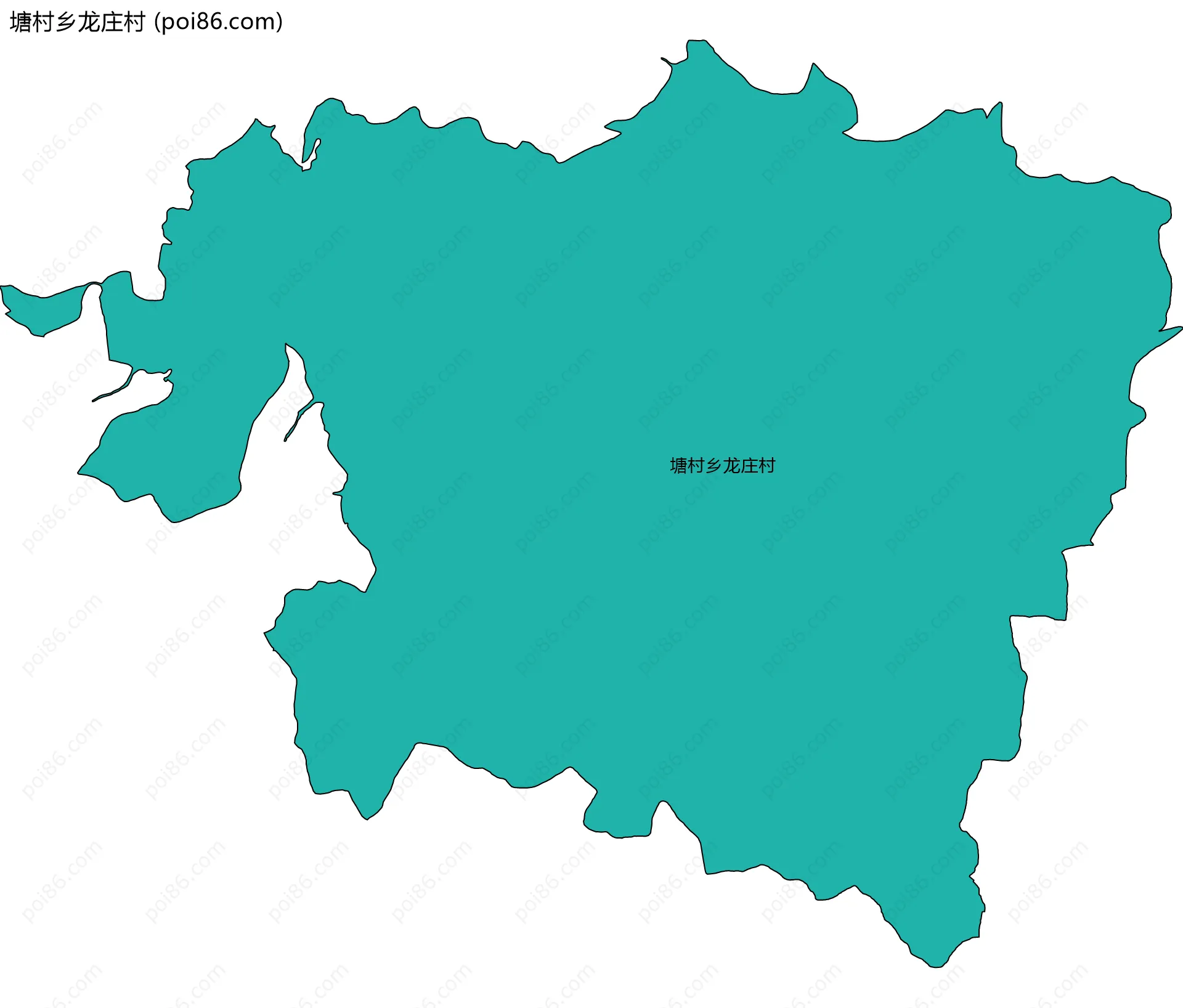 塘村乡龙庄村边界地图