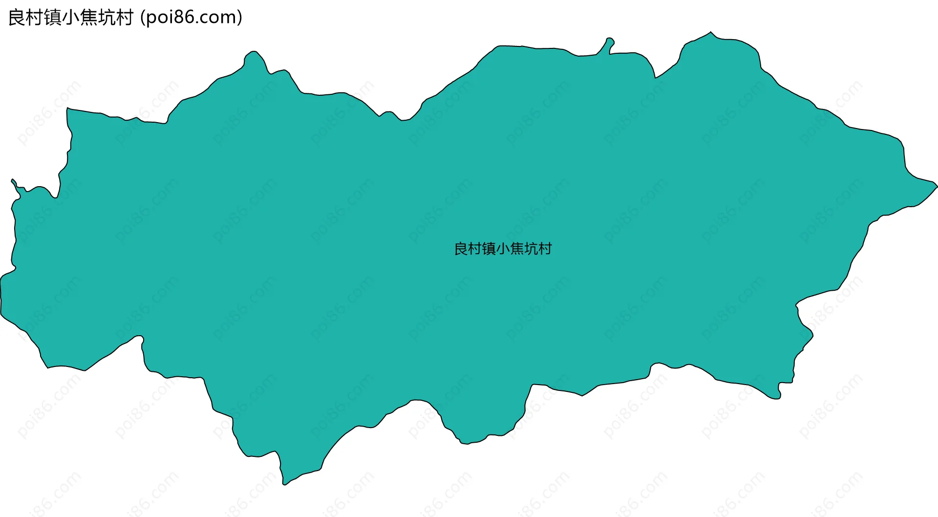 良村镇小焦坑村边界地图