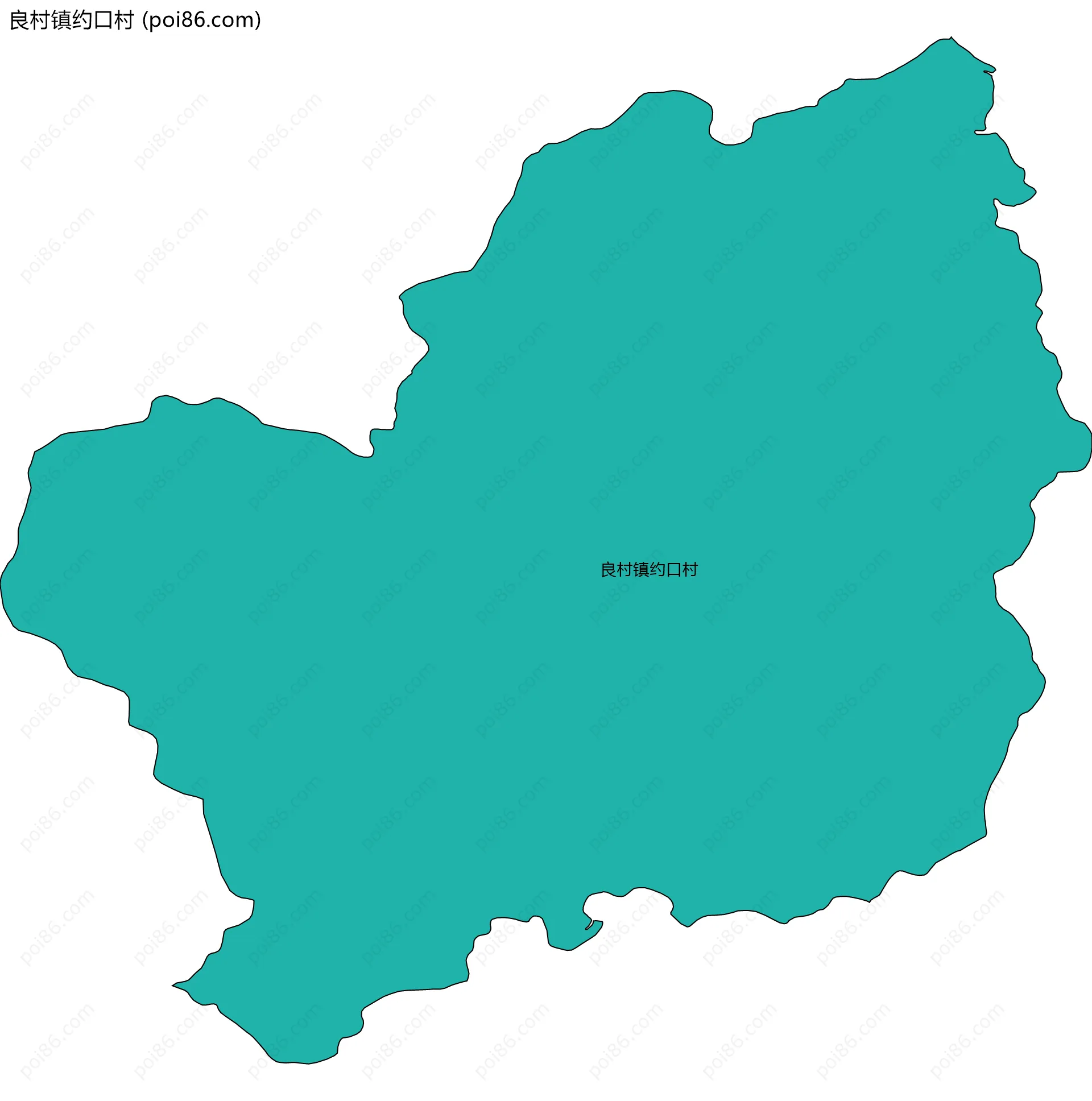 良村镇约口村边界地图
