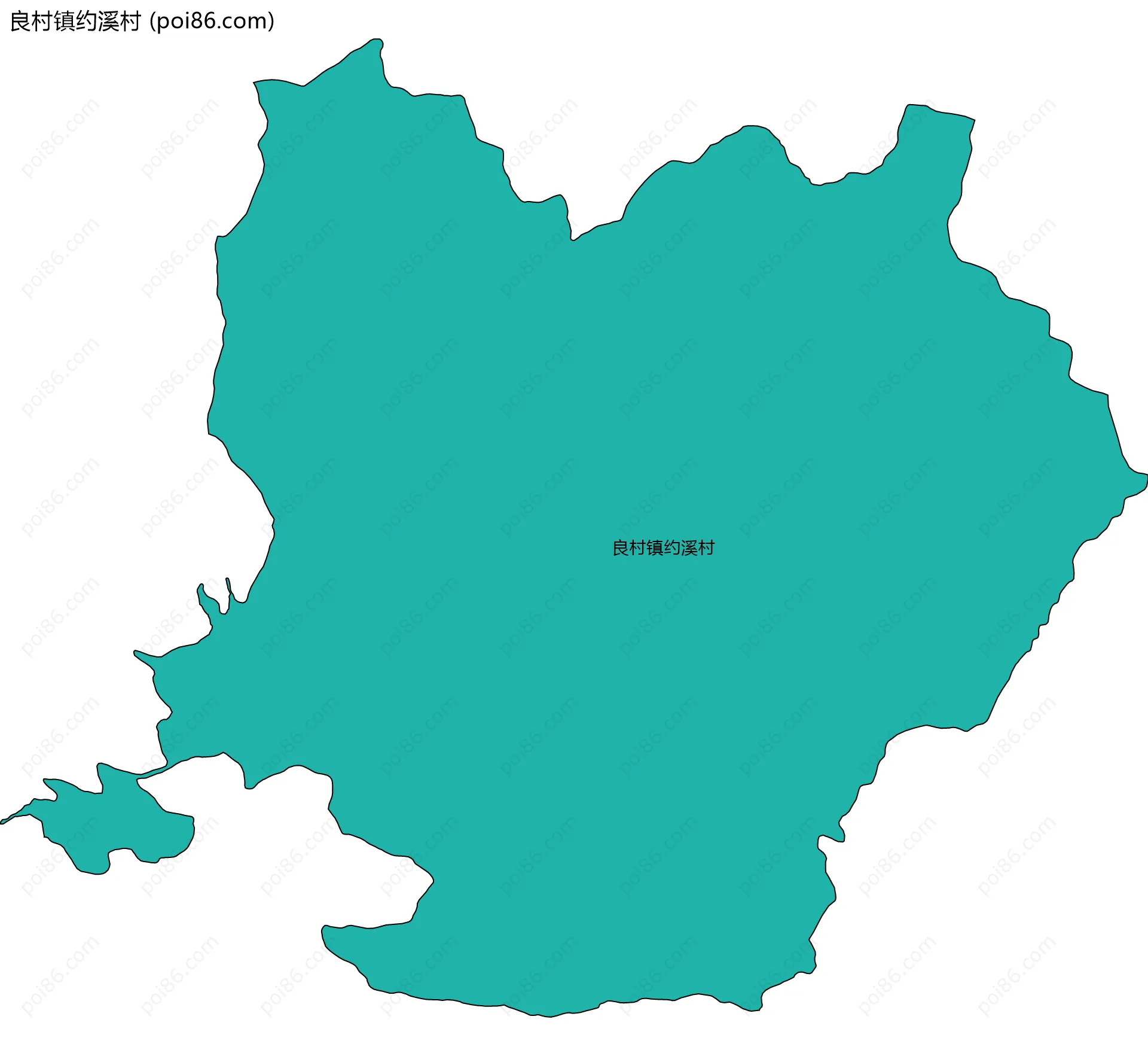 良村镇约溪村边界地图