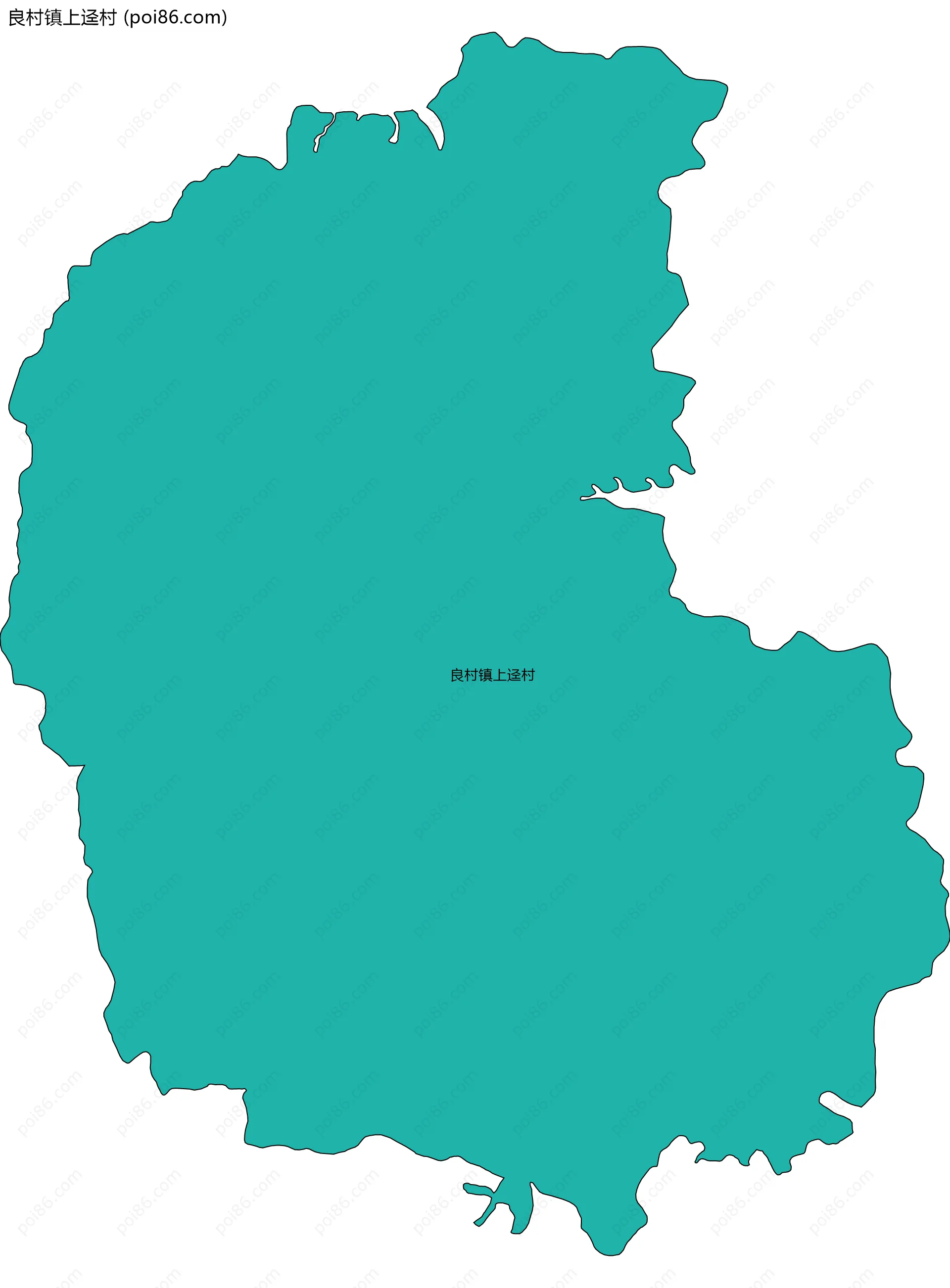 良村镇上迳村边界地图