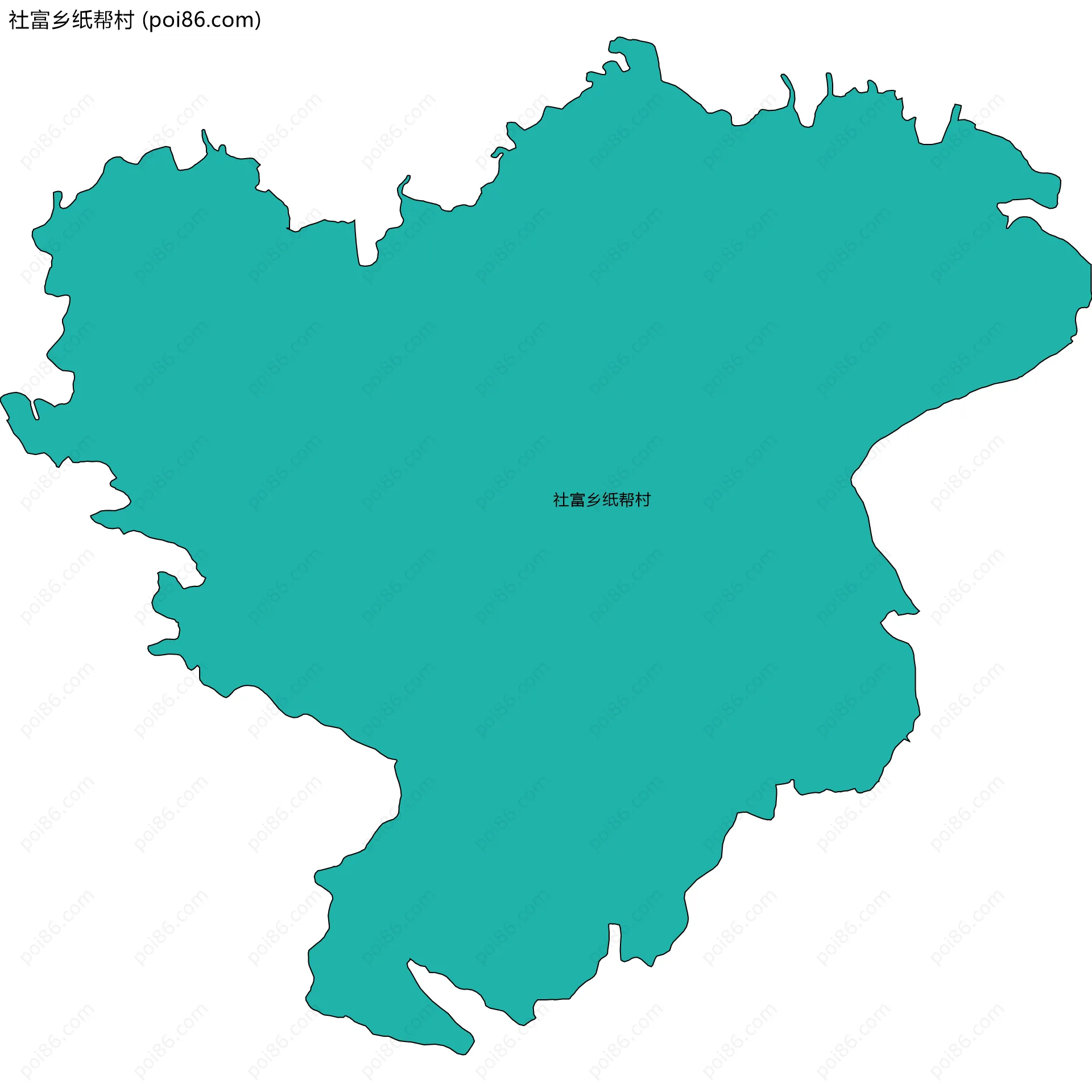 社富乡纸帮村边界地图