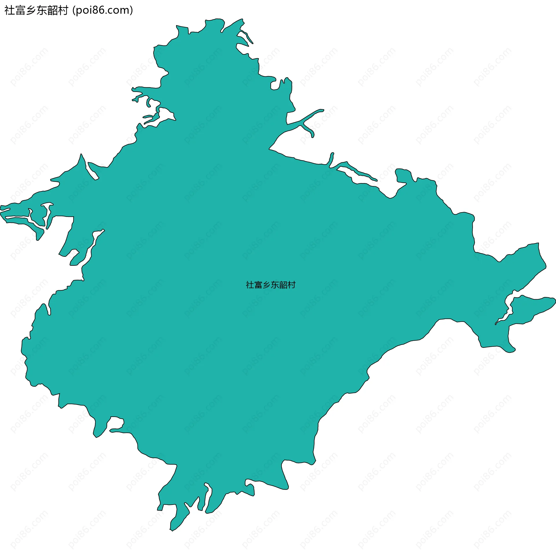 社富乡东韶村边界地图