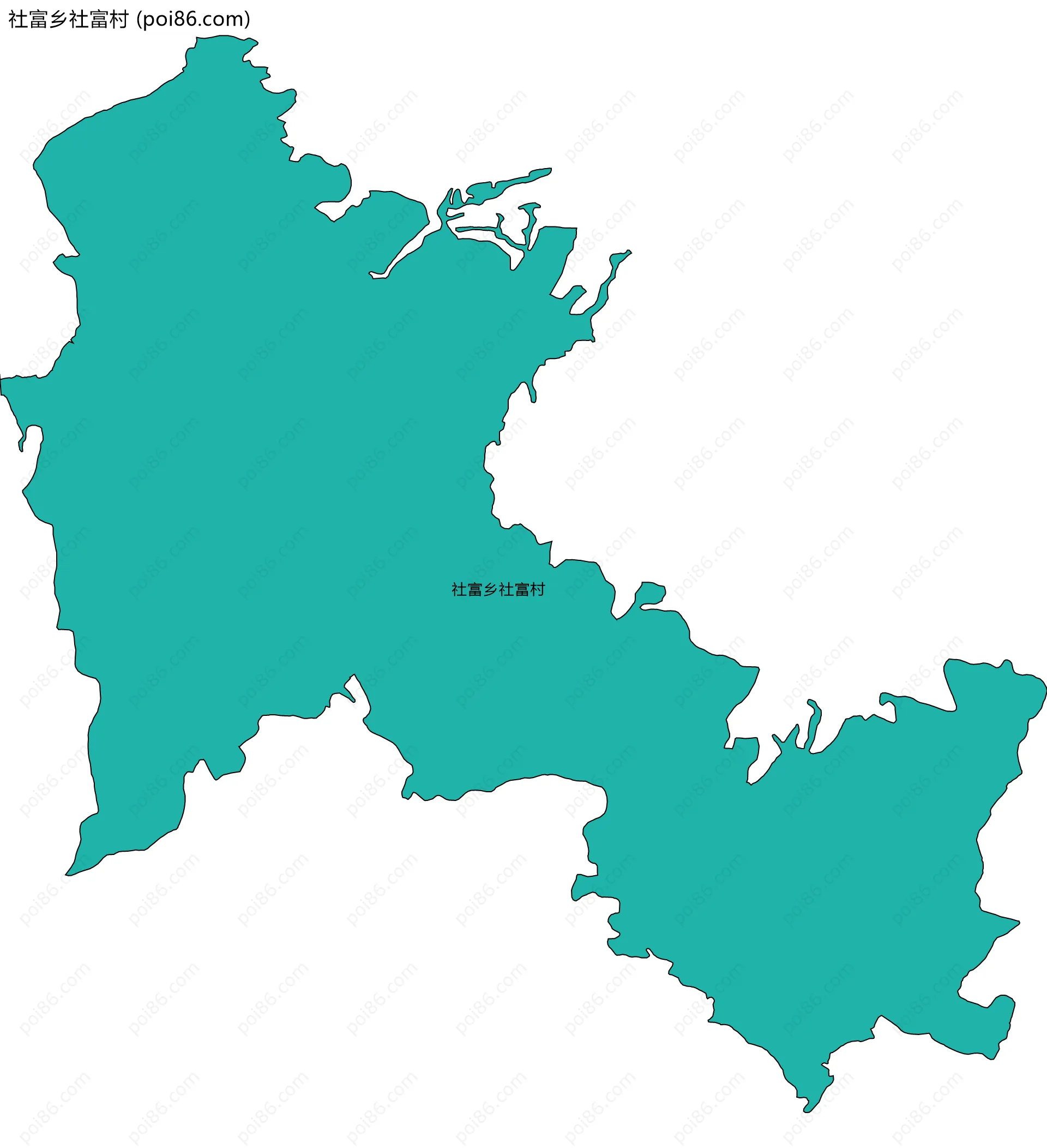 社富乡社富村边界地图