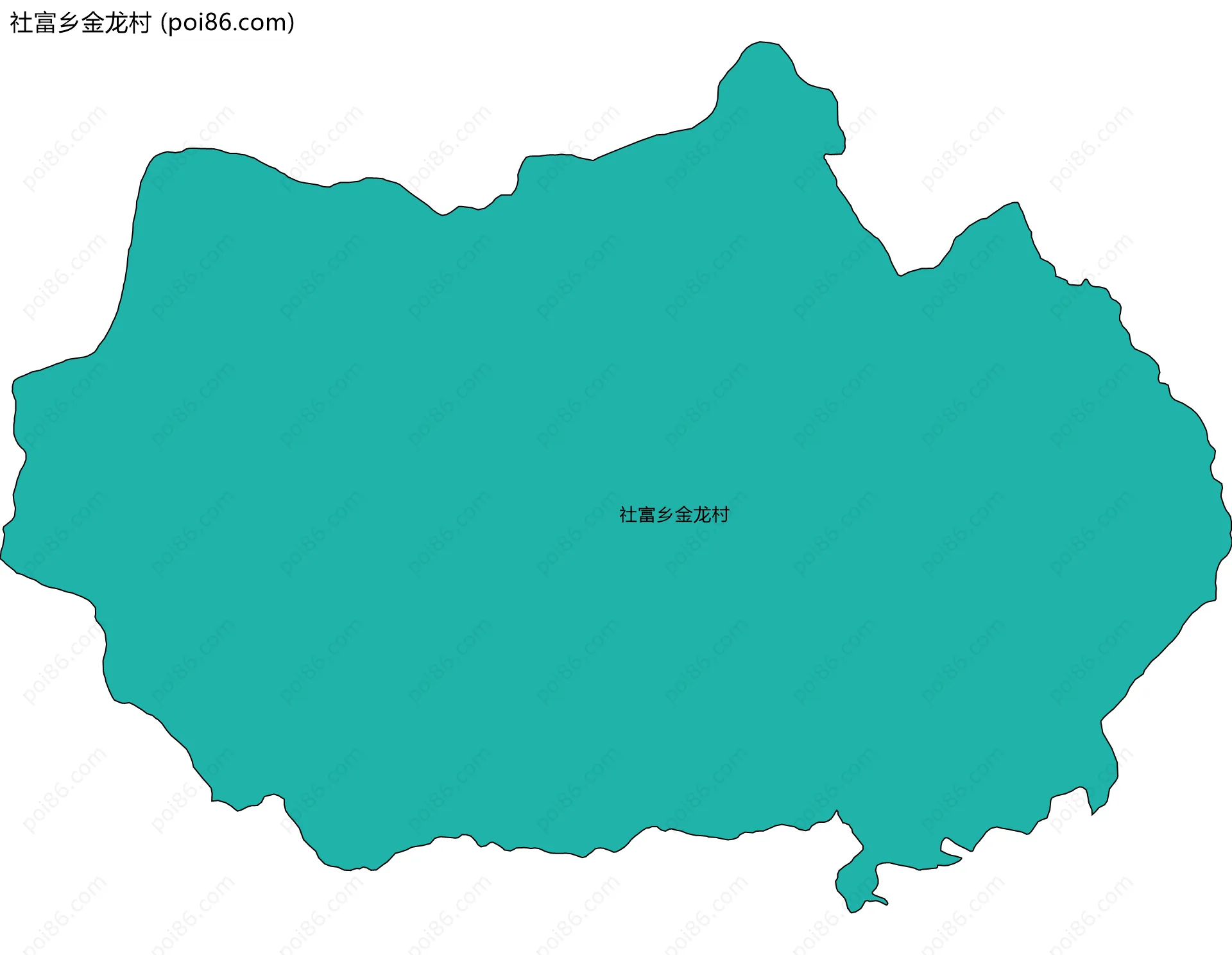 社富乡金龙村边界地图