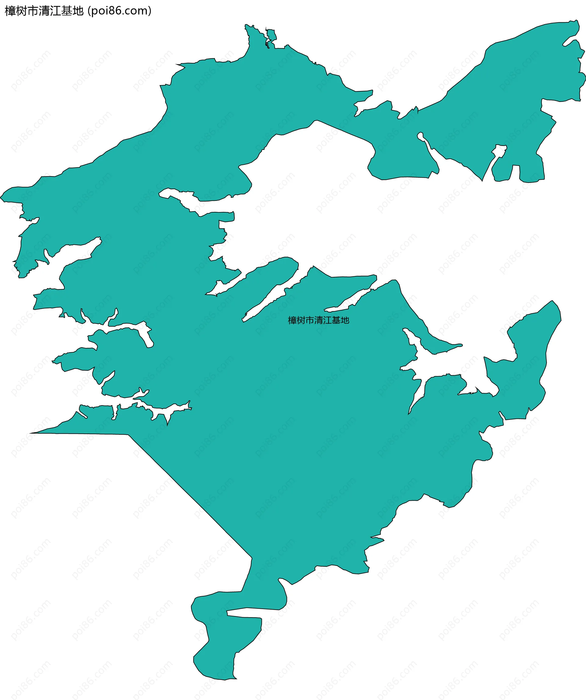 樟树市清江基地边界地图