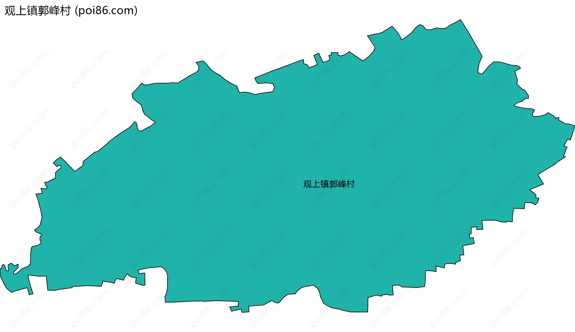 观上镇郭峰村边界地图