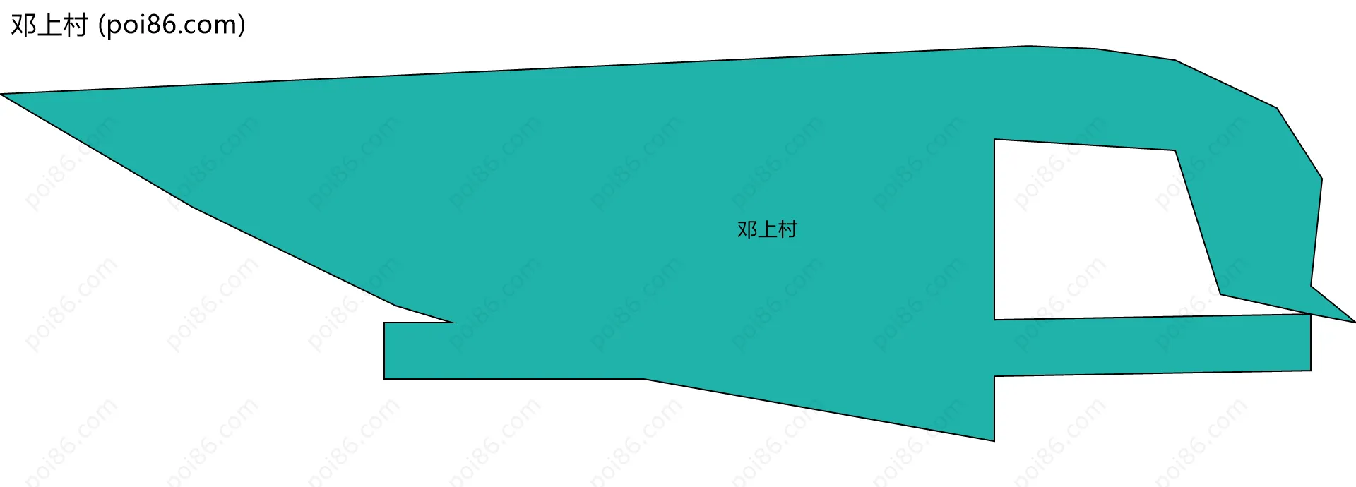 邓上村边界地图