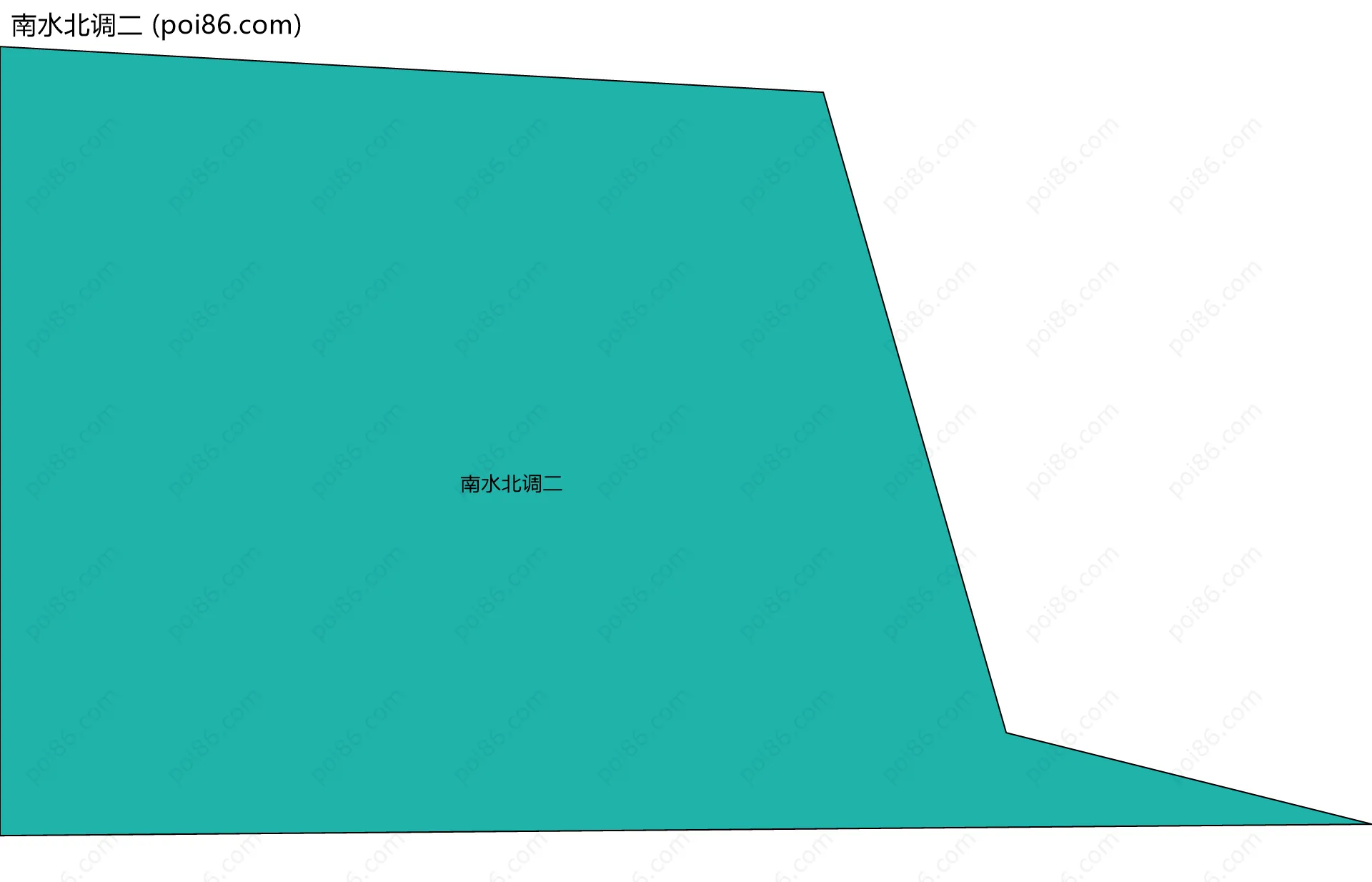 南水北调二边界地图