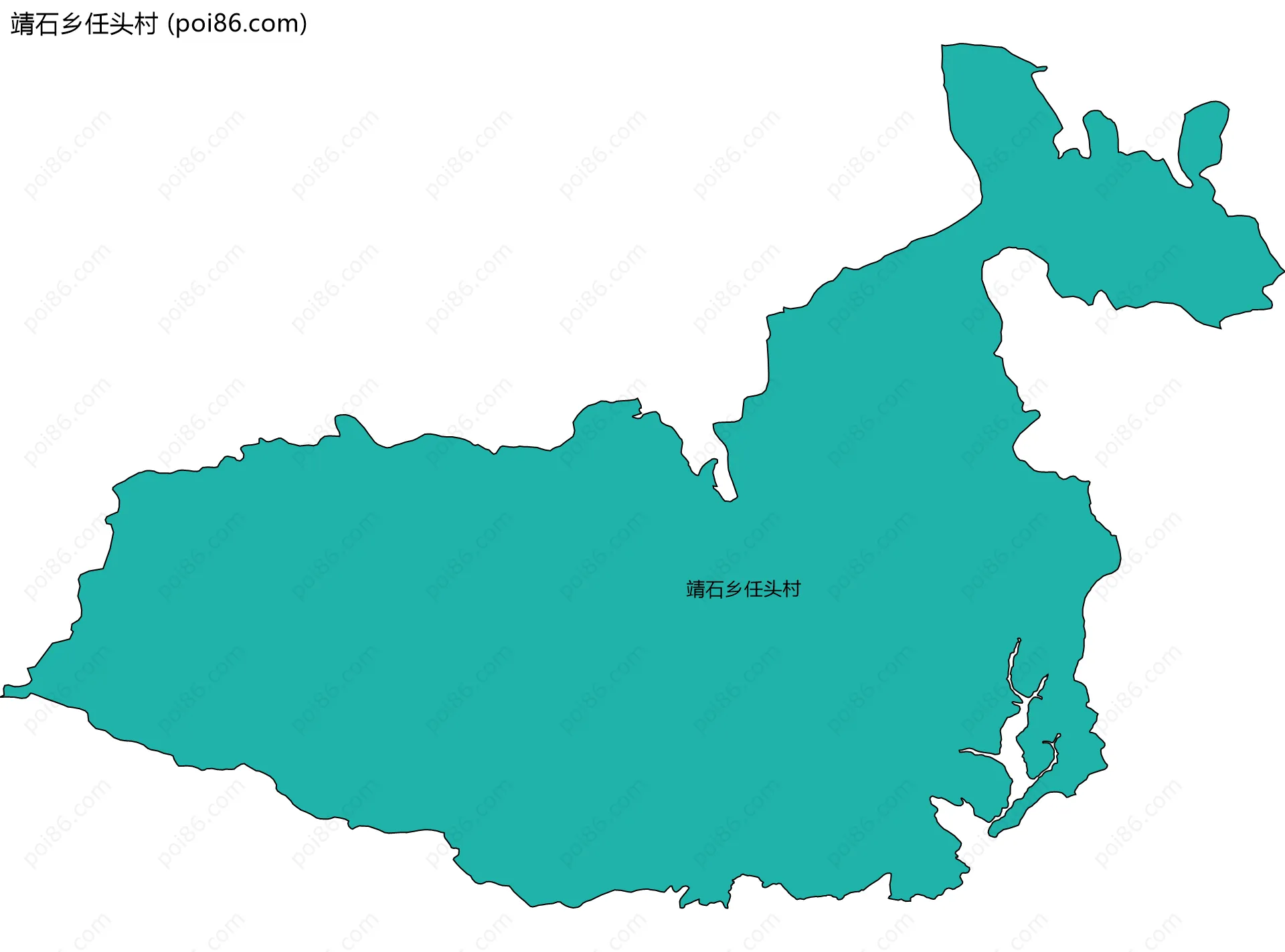 靖石乡任头村边界地图