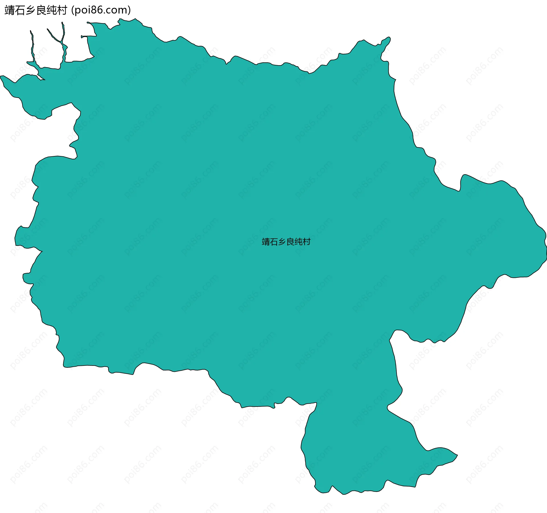 靖石乡良纯村边界地图
