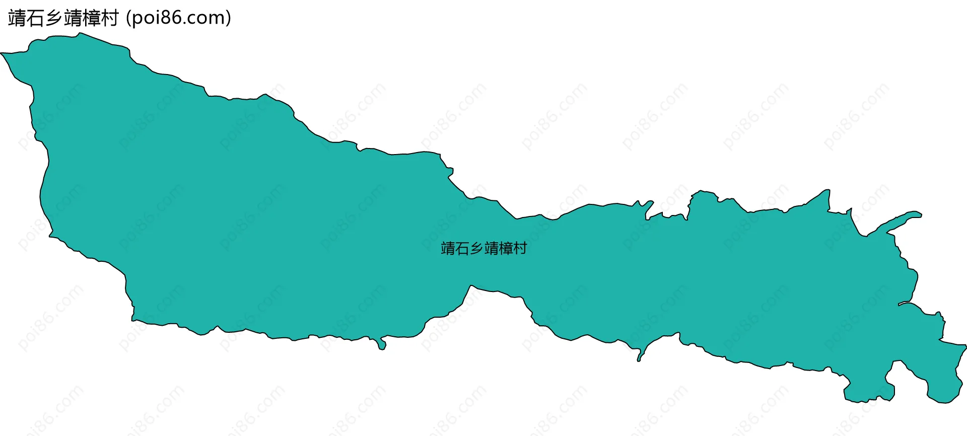 靖石乡靖樟村边界地图