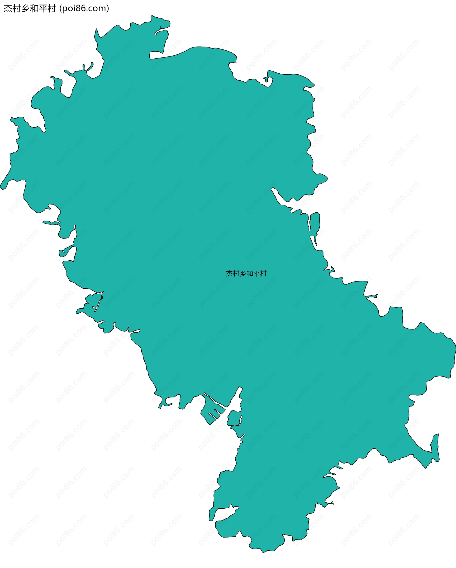 杰村乡和平村边界地图