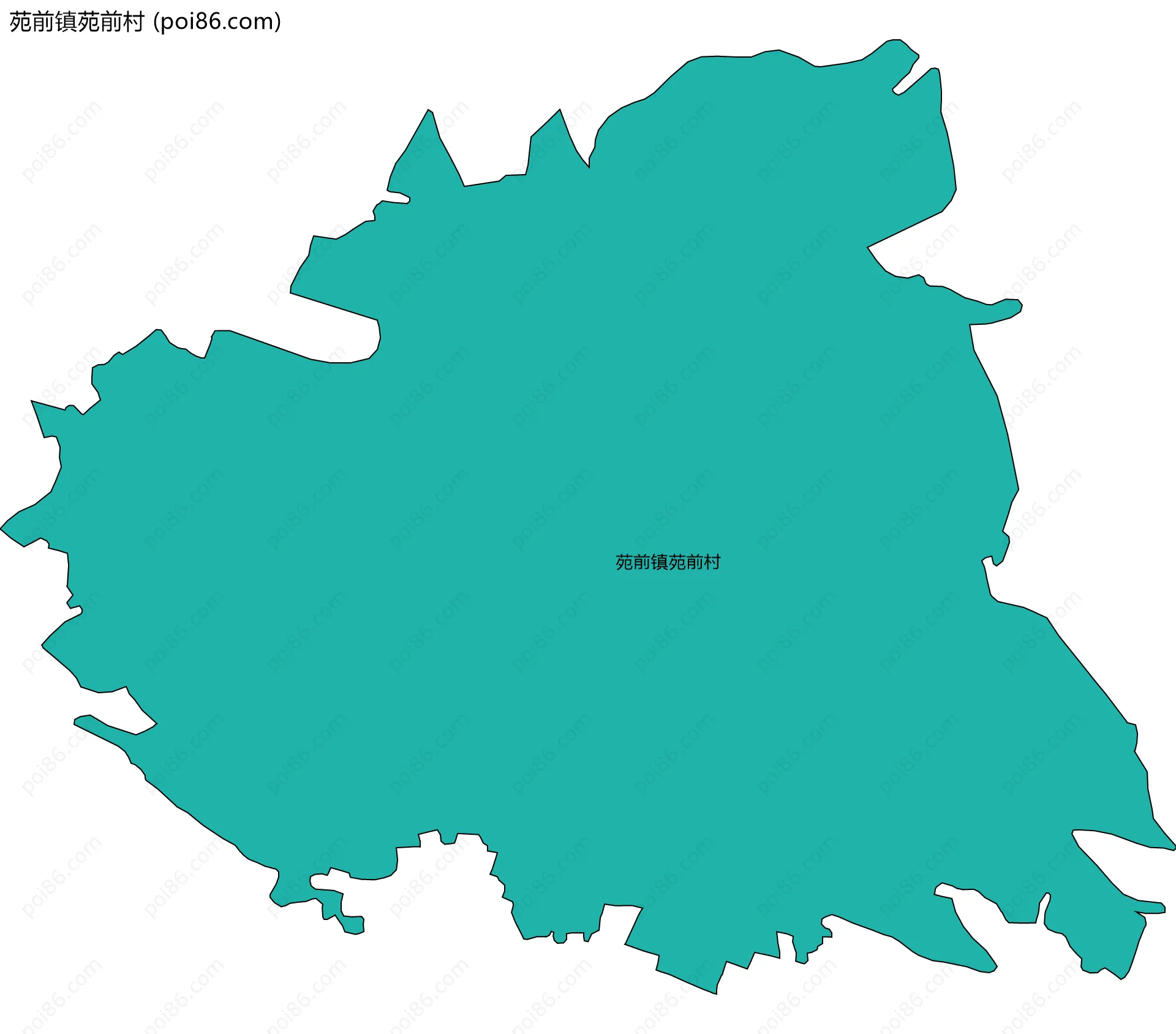 苑前镇苑前村边界地图