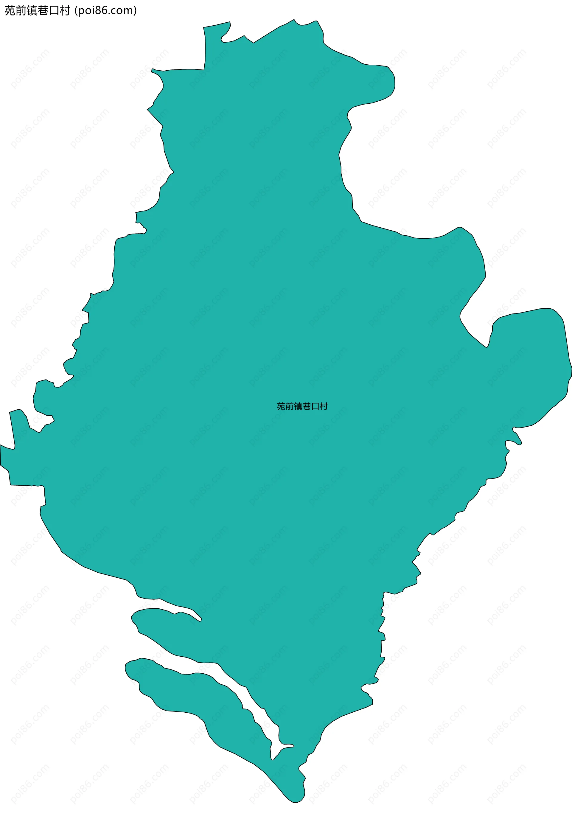 苑前镇巷口村边界地图