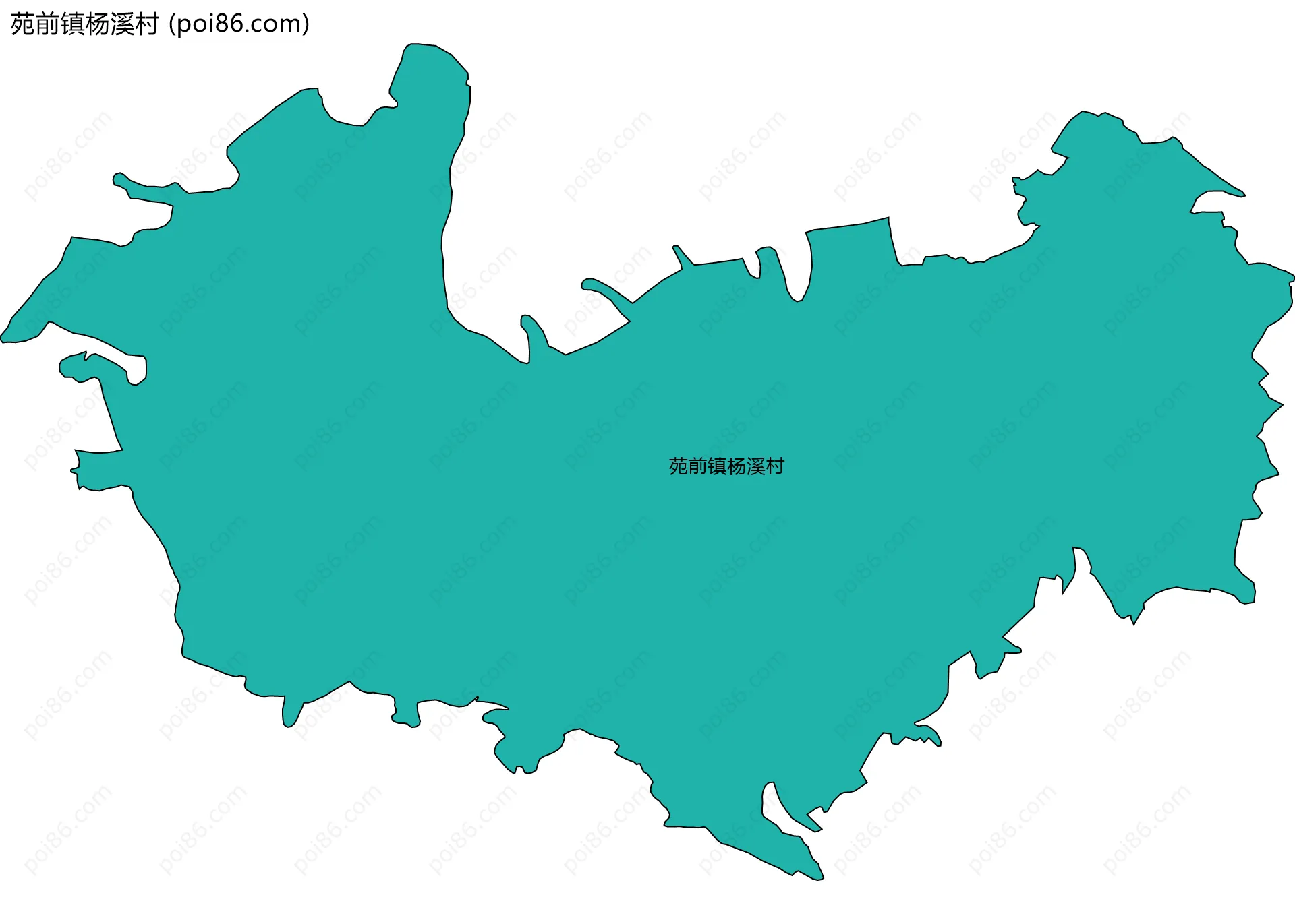 苑前镇杨溪村边界地图