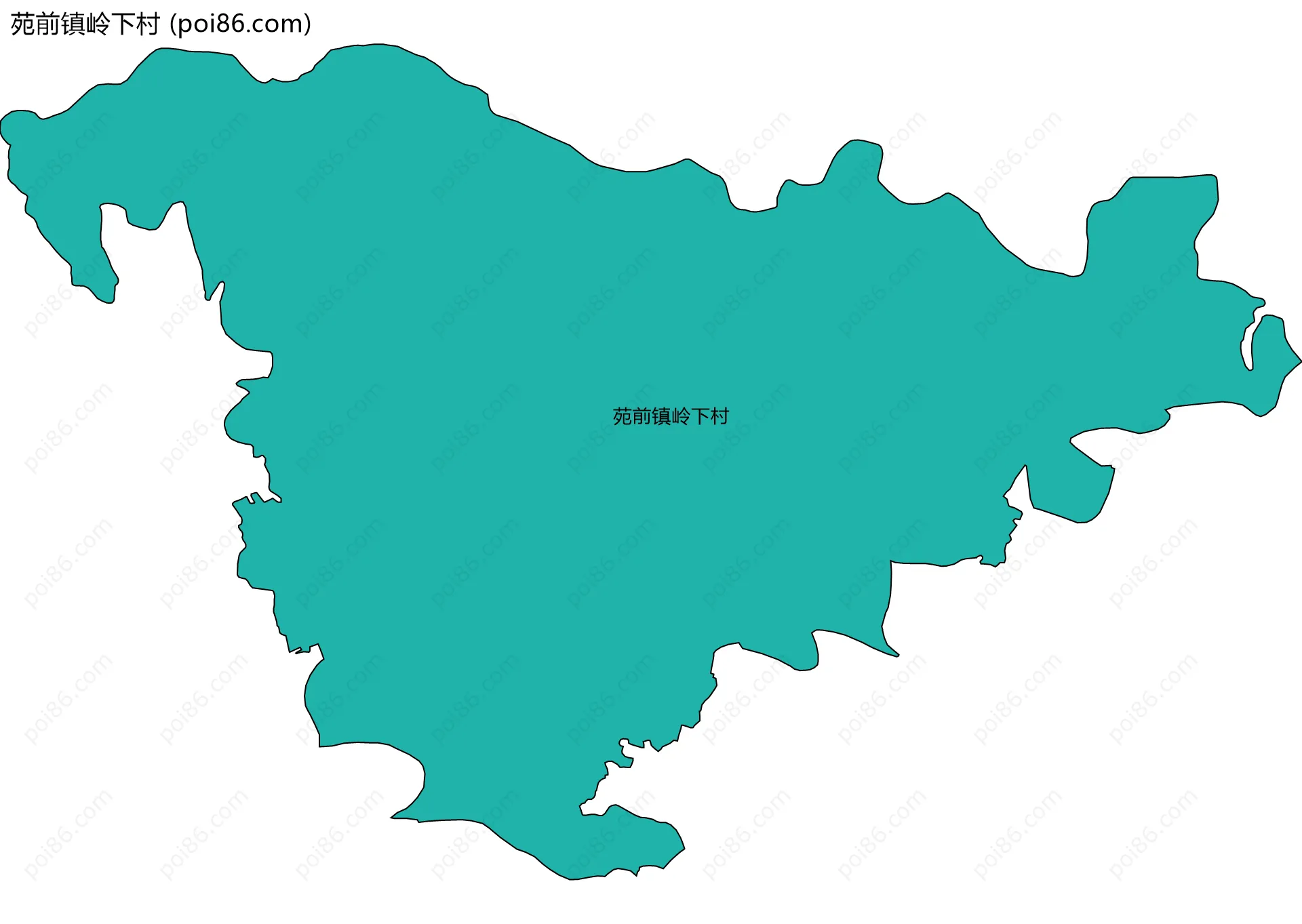 苑前镇岭下村边界地图