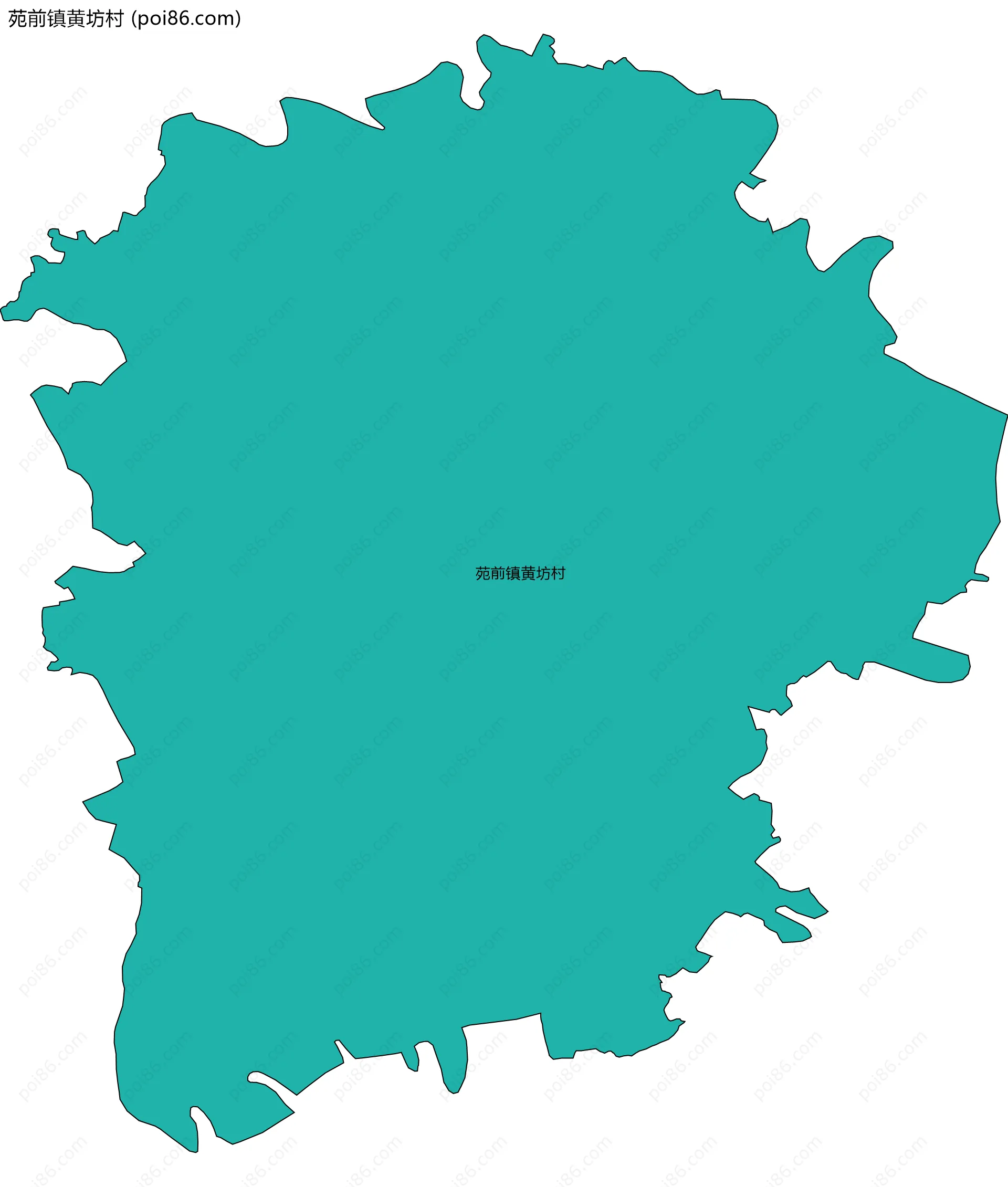 苑前镇黄坊村边界地图